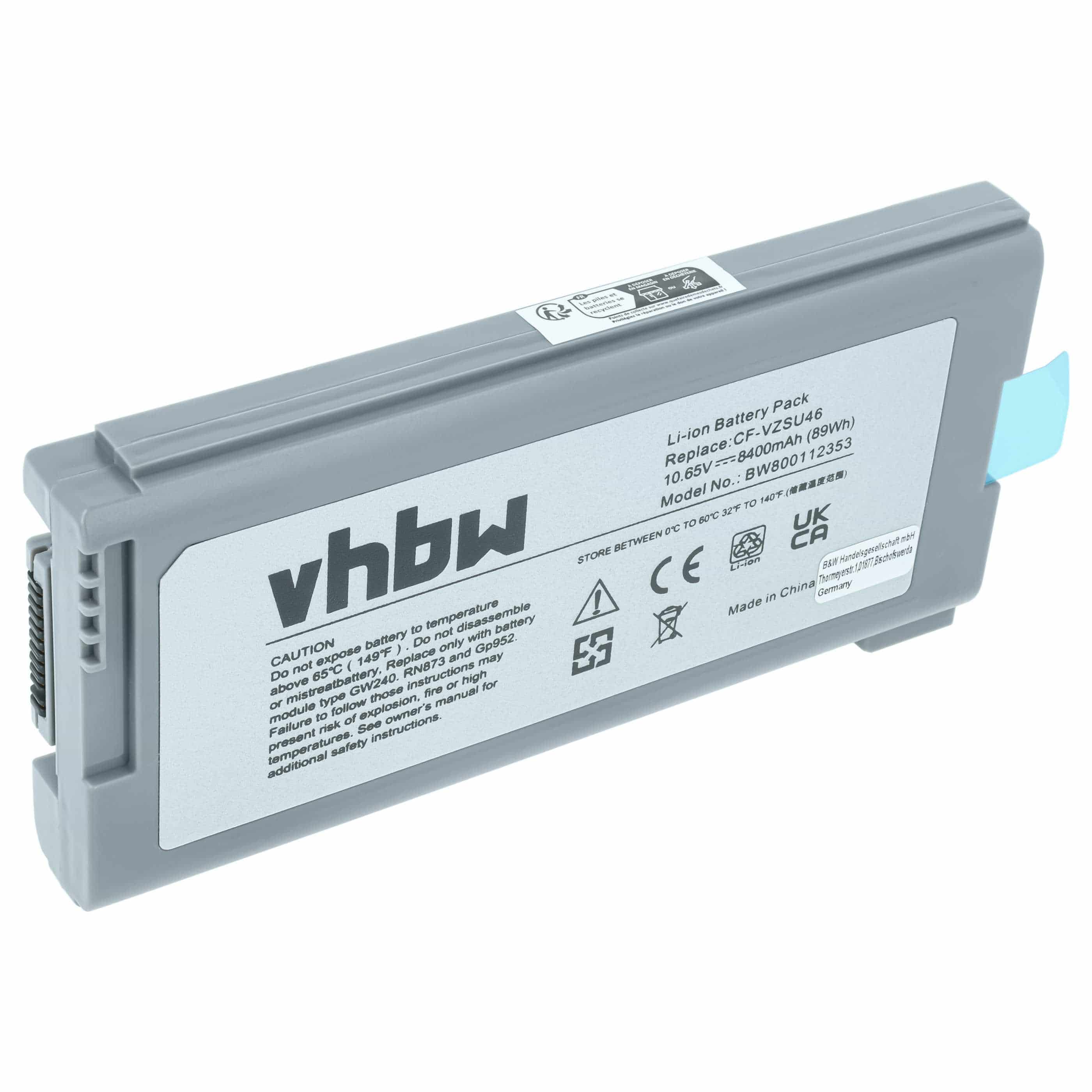 Akumulator do laptopa zamiennik Panasonic CF-VZSU1430U, CF-VZSU46, CF-VZSU46AU - 8400 mAh 10,65 V Li-Ion