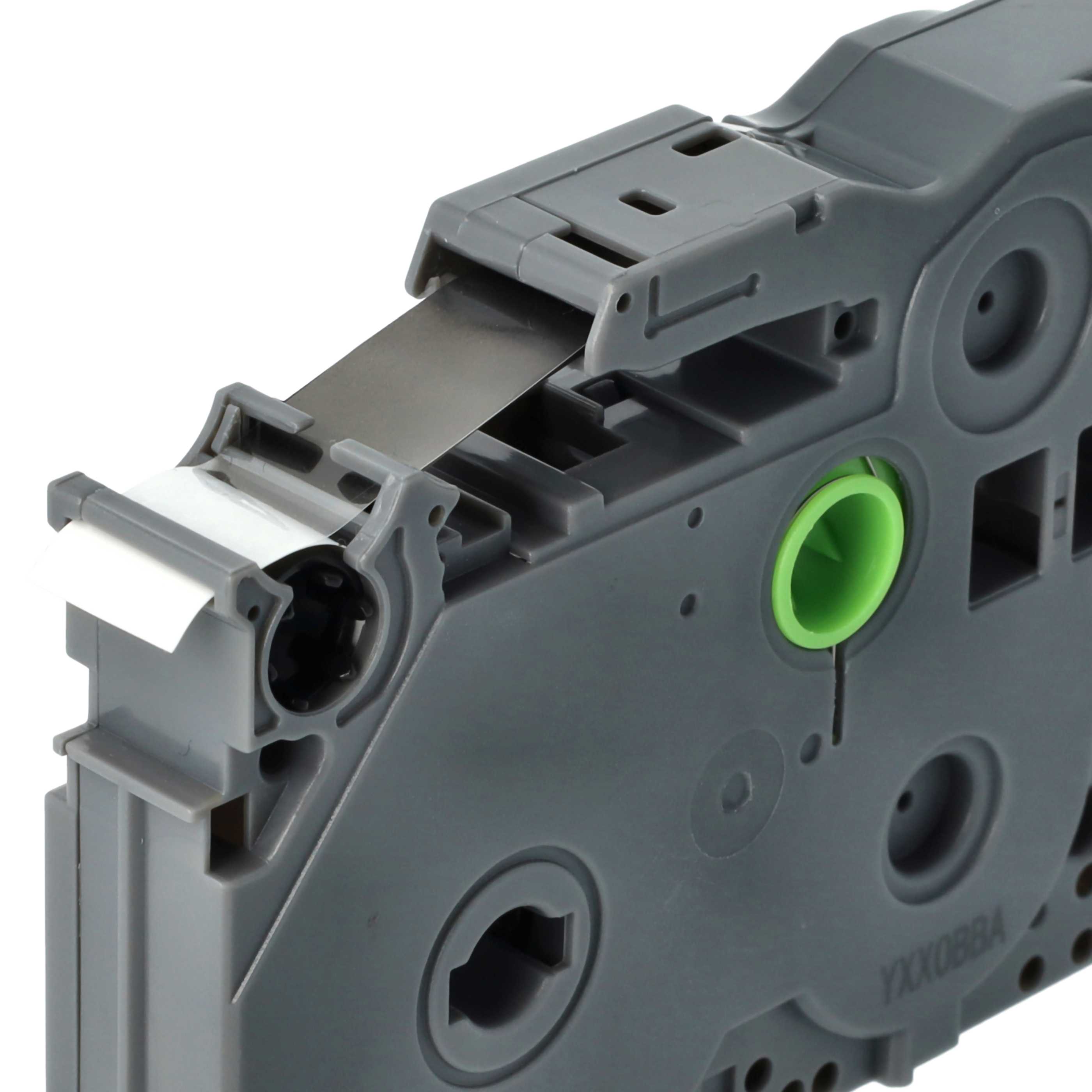 5x Label Tape replaces Brother TZE-FX231, TZ-FX231 - 12 mm Black to White, Flexible