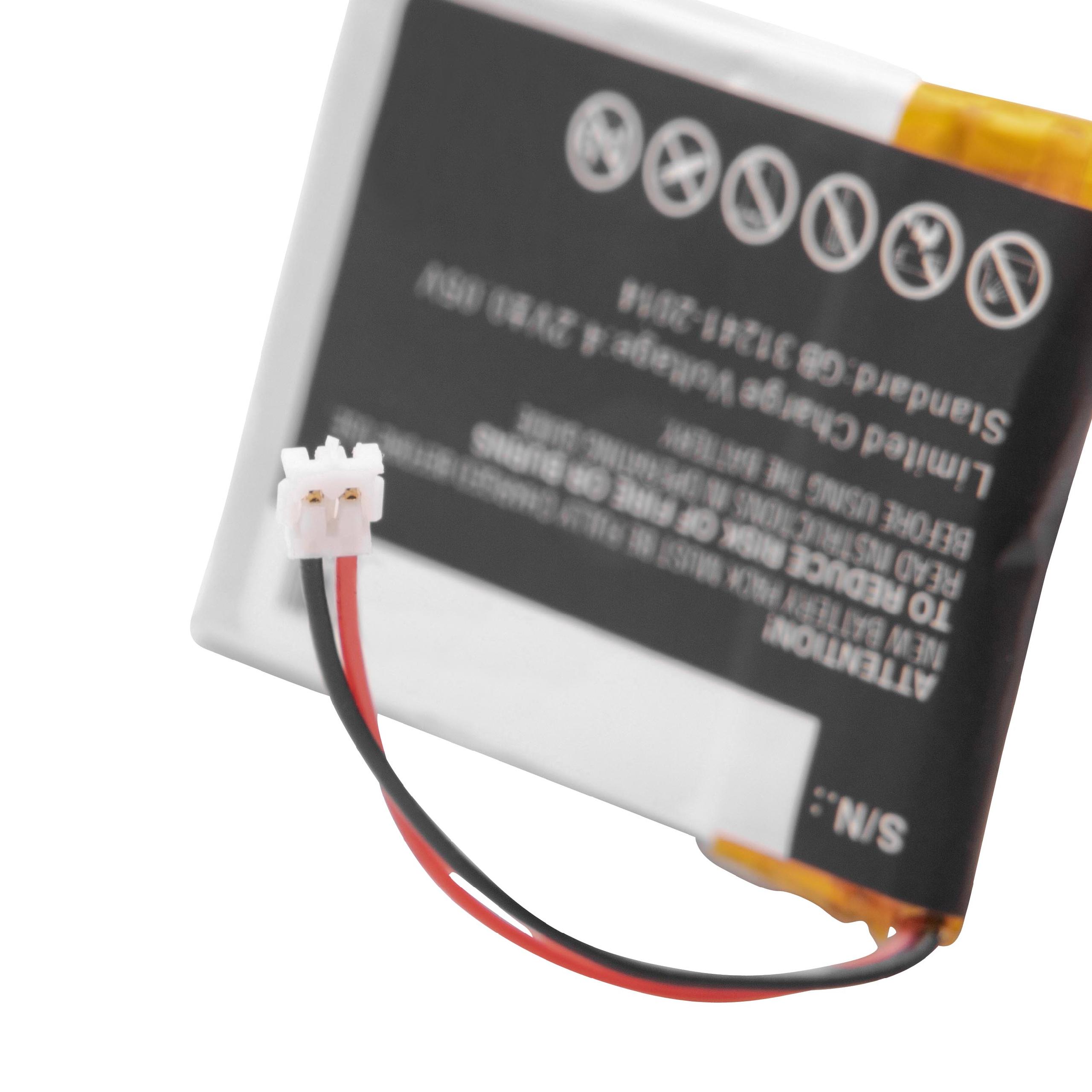 Batterie remplace Garmin 361-00078-00 pour montre connectée - 300mAh 3,7V Li-polymère