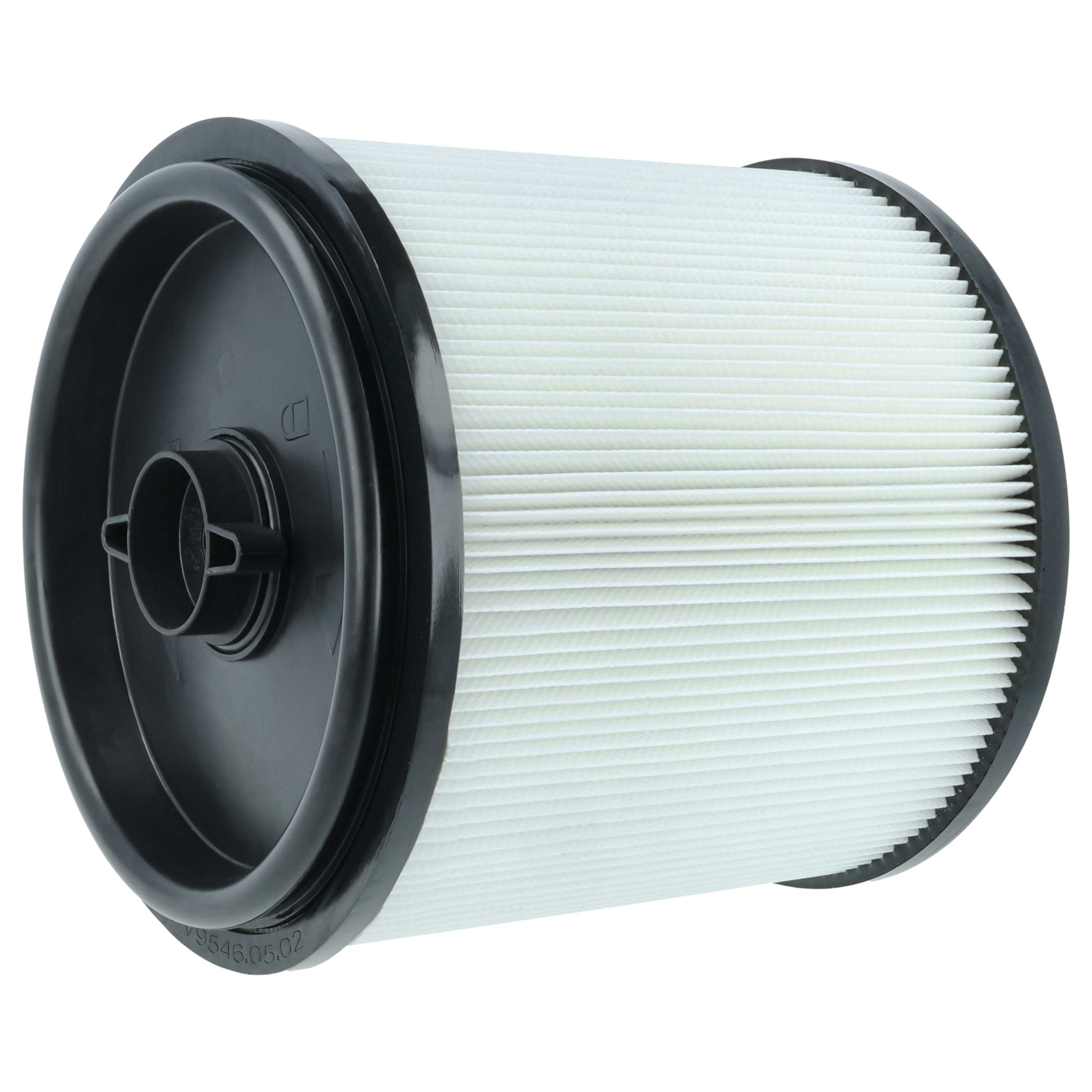 8x cartridge filter replaces EINHELL Accessory 2351126 for Einhell Vacuum Cleaner, black / white
