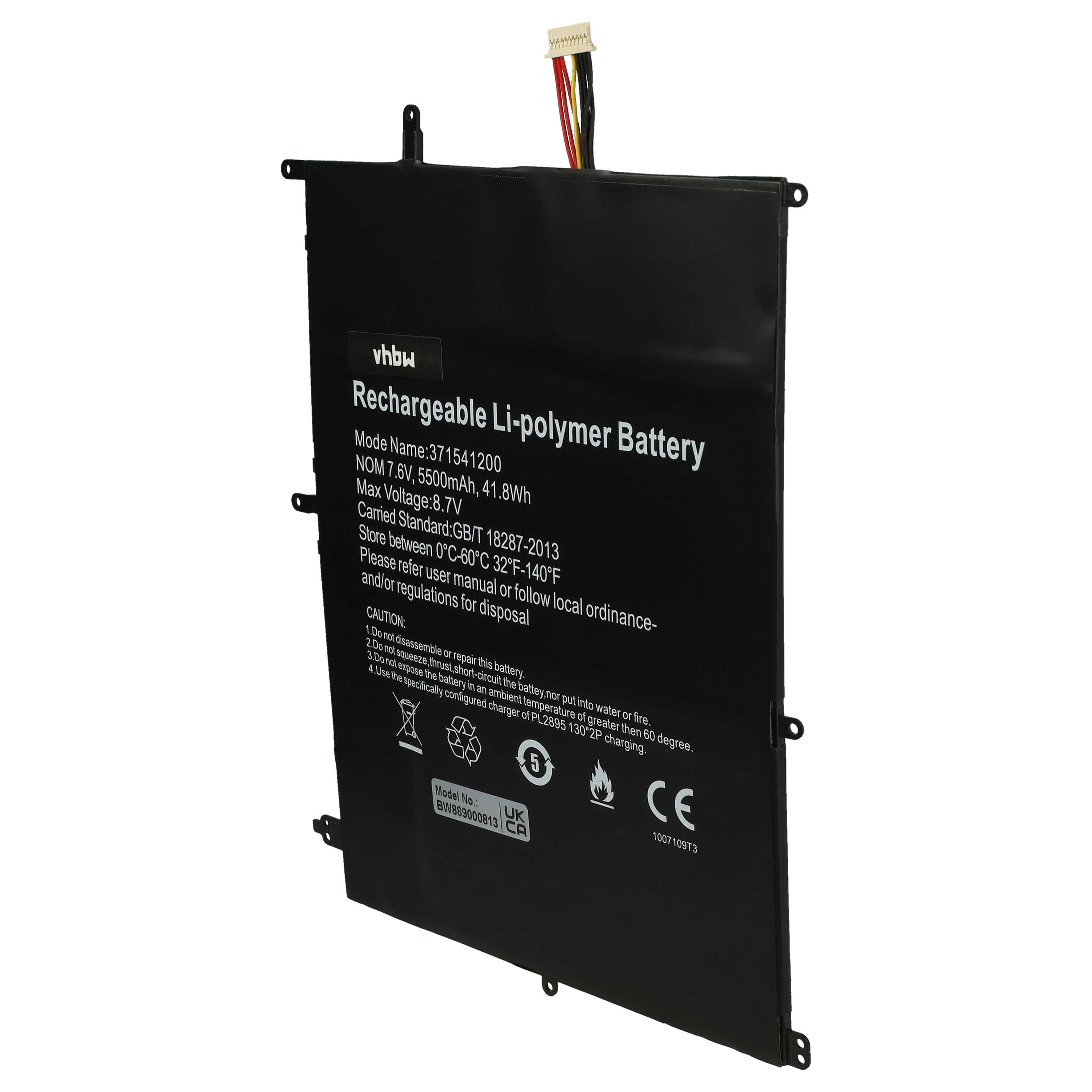 Akumulator do laptopa zamiennik Trekstor A146, HW-371541200 - 5500 mAh 7,6 V LiPo