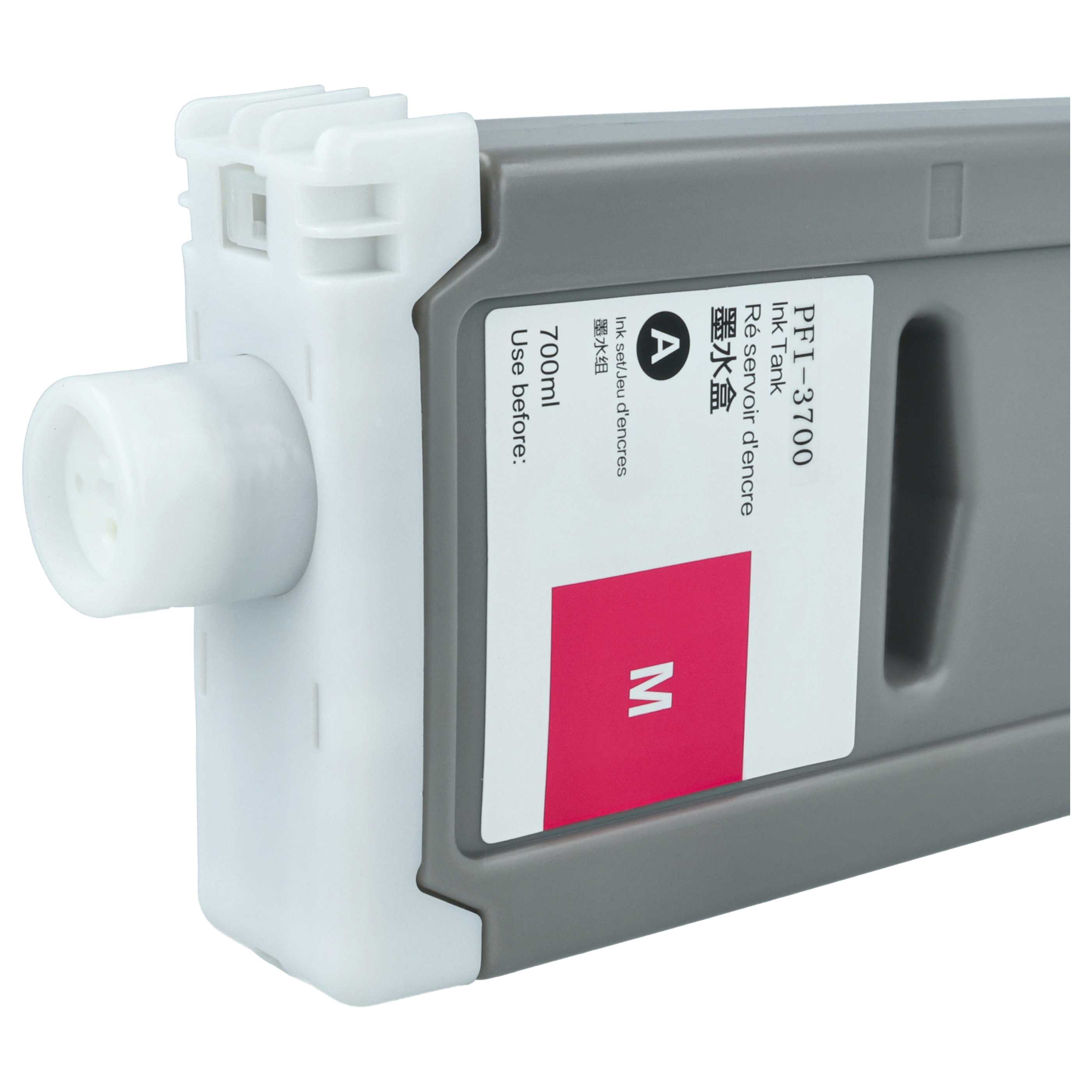 Ink Cartridge as Exchange for Canon PFI-3700 M for Canon Printer - Magenta 700 ml