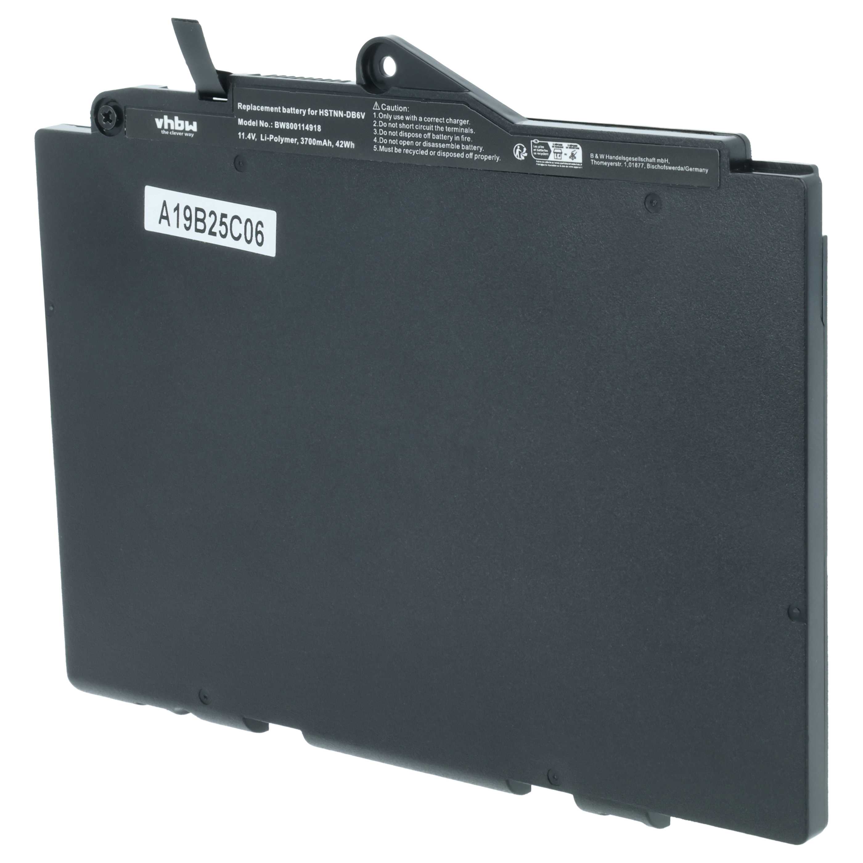 Akumulator do laptopa zamiennik HP 800232-541, 800232-271, 800232-241 - 3700 mAh 11,4 V LiPo, czarny
