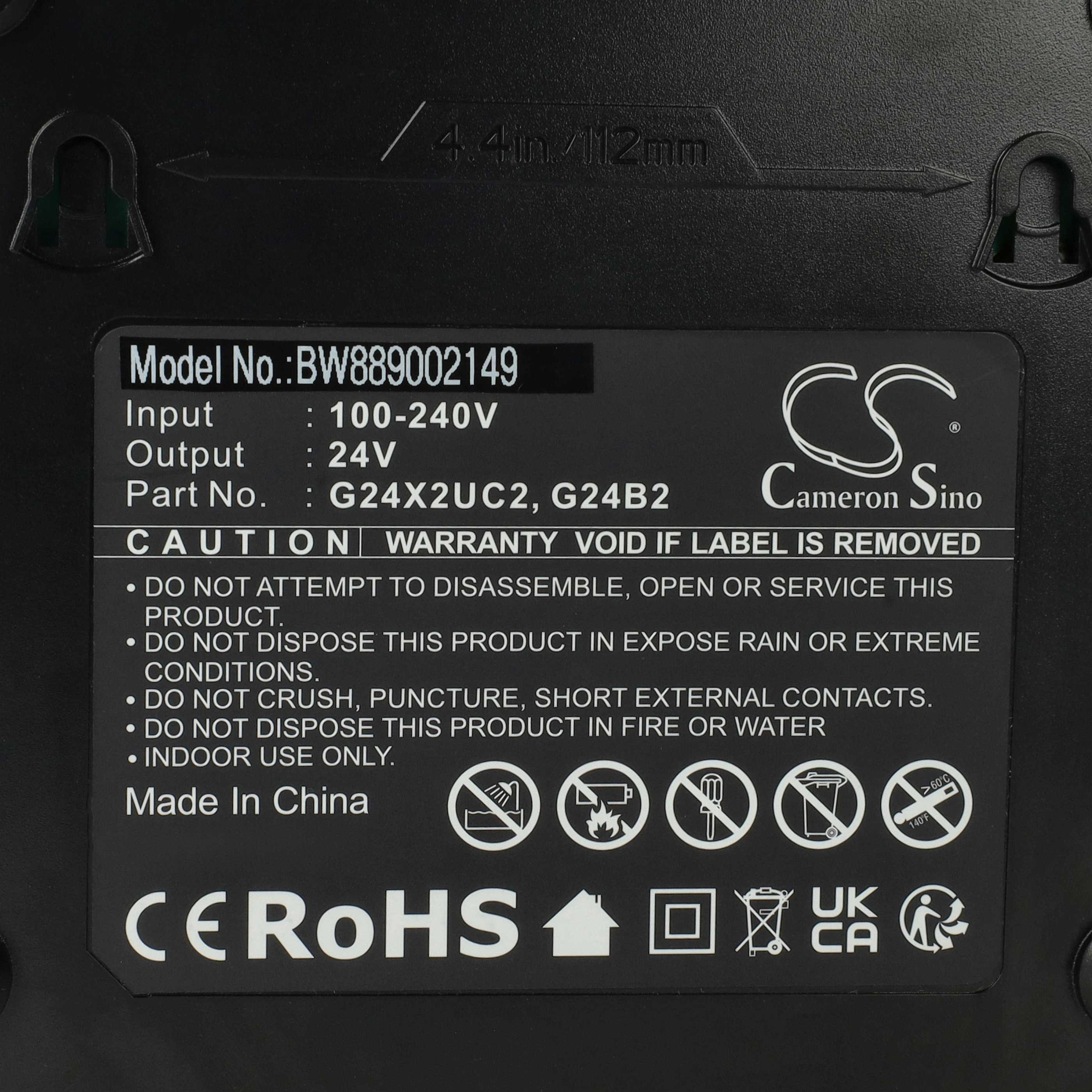 Dual Charger replaces Alpina C24 Li, CG 24 for AlpinaPower Tool Batteries etc. Li-Ion 24 V