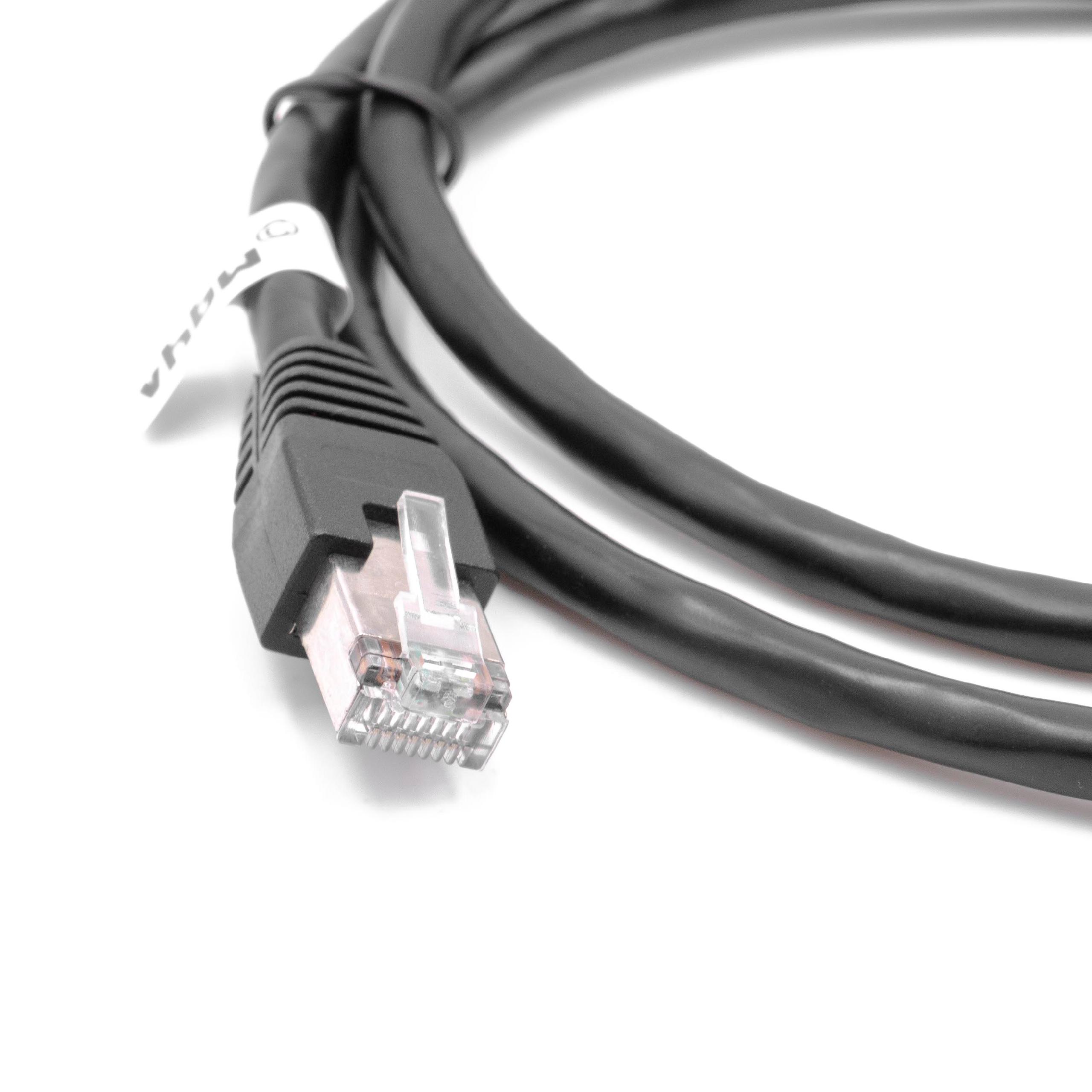 Kabel LAN przedłużacz Ethernet Cat6 wtyk RJ45 na gniazdo RJ45 1m z gniazdem montażowym