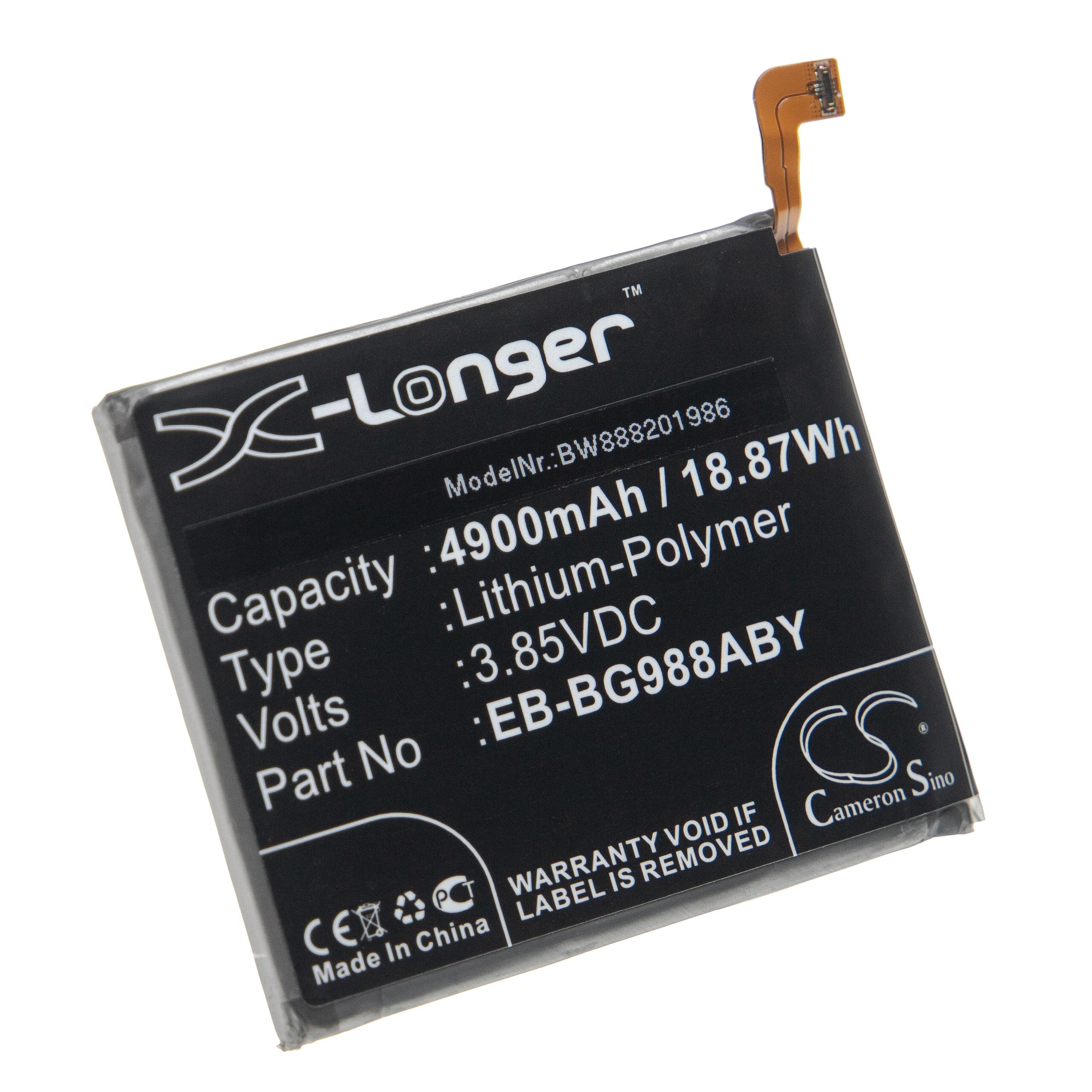Batteria sostituisce Samsung EB-BG988ABY per cellulare Samsung - 4900mAh 3,85V Li-Poly