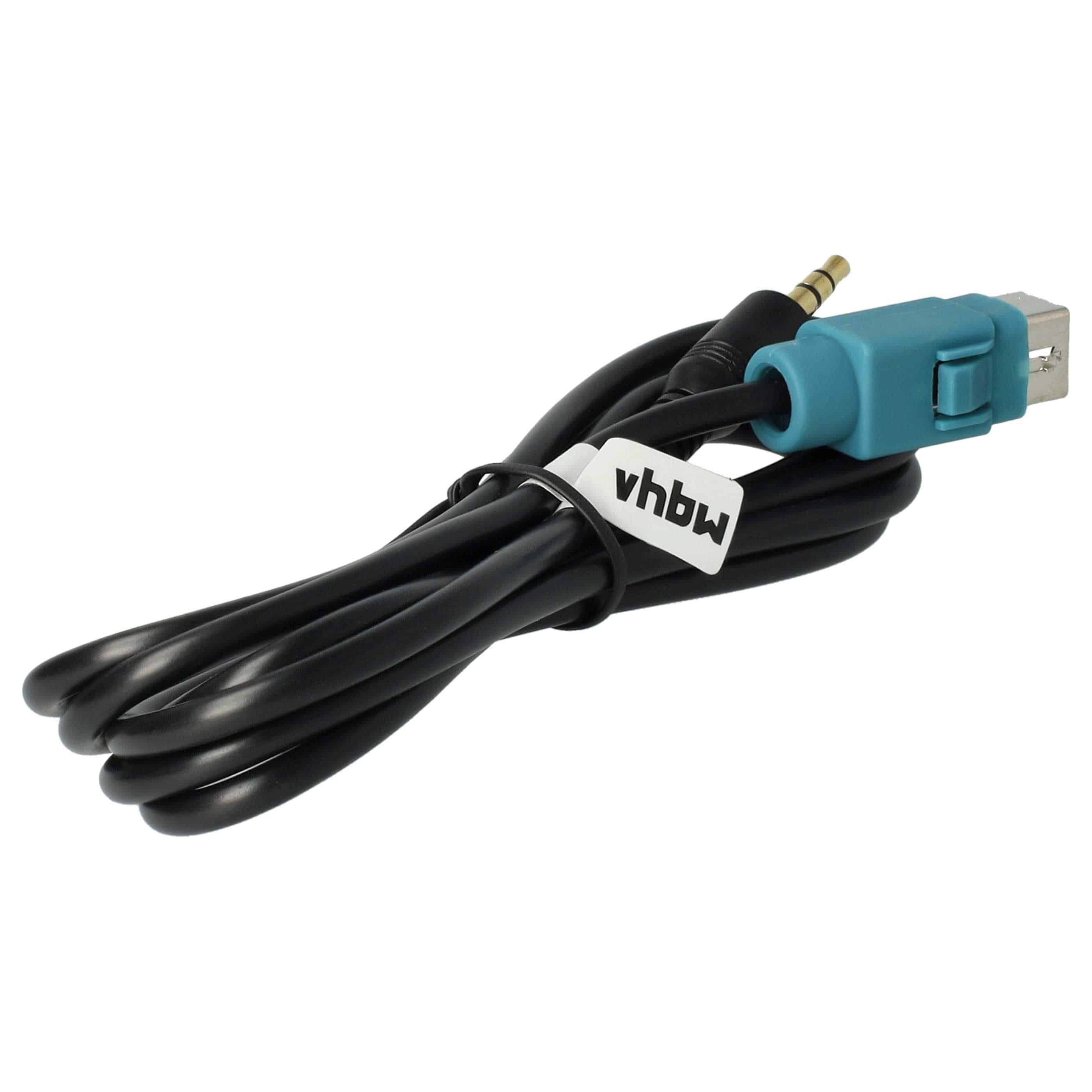 AUX Audio Adapter Kabel als Ersatz für Alpine KCE-237B Auto Radio u.a. - 100 cm, USB