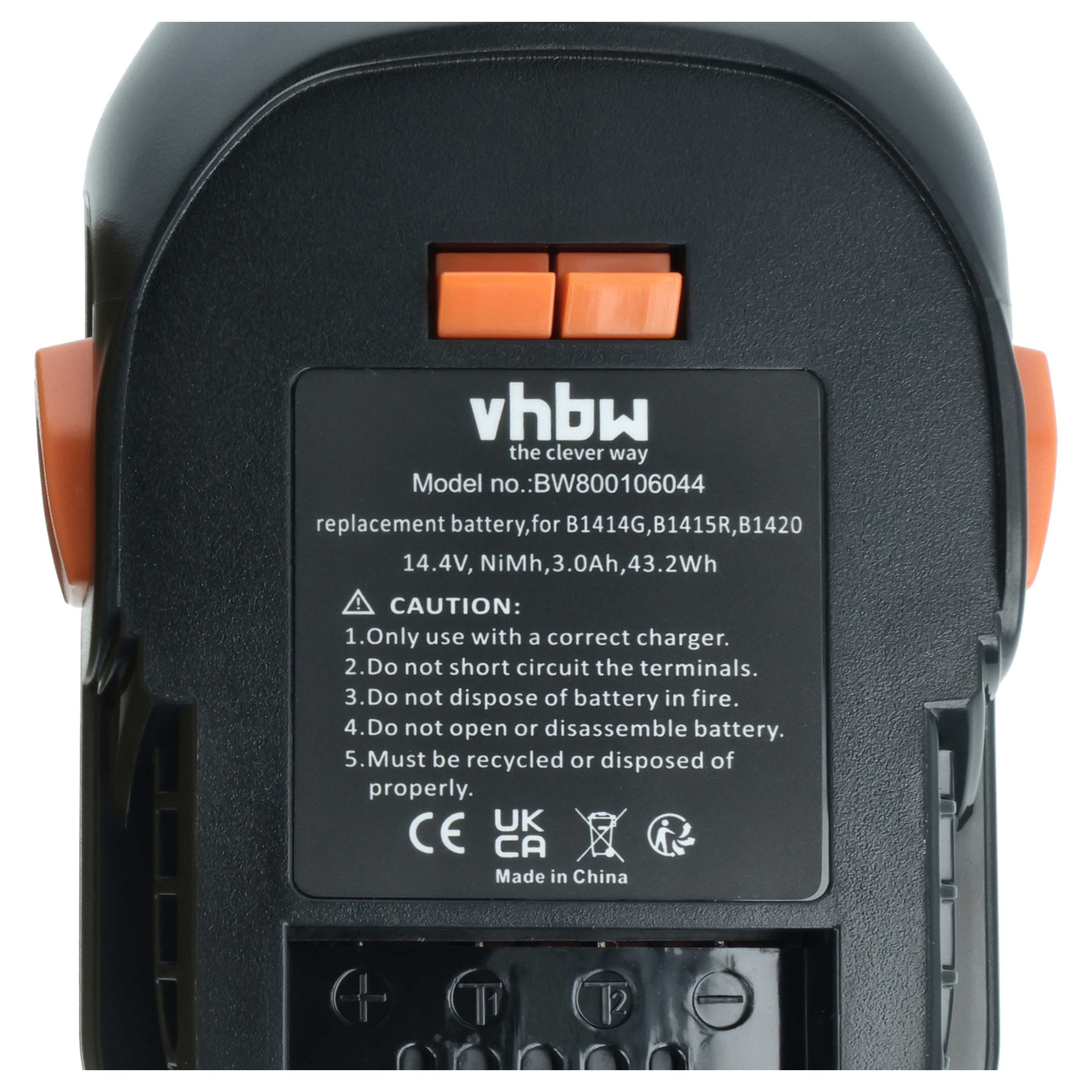 2x Batteria sostituisce AEG 4935413106, 4935416790, B1420, B1414G, B1415R per attrezzo - 3Ah 14,4V NiMH