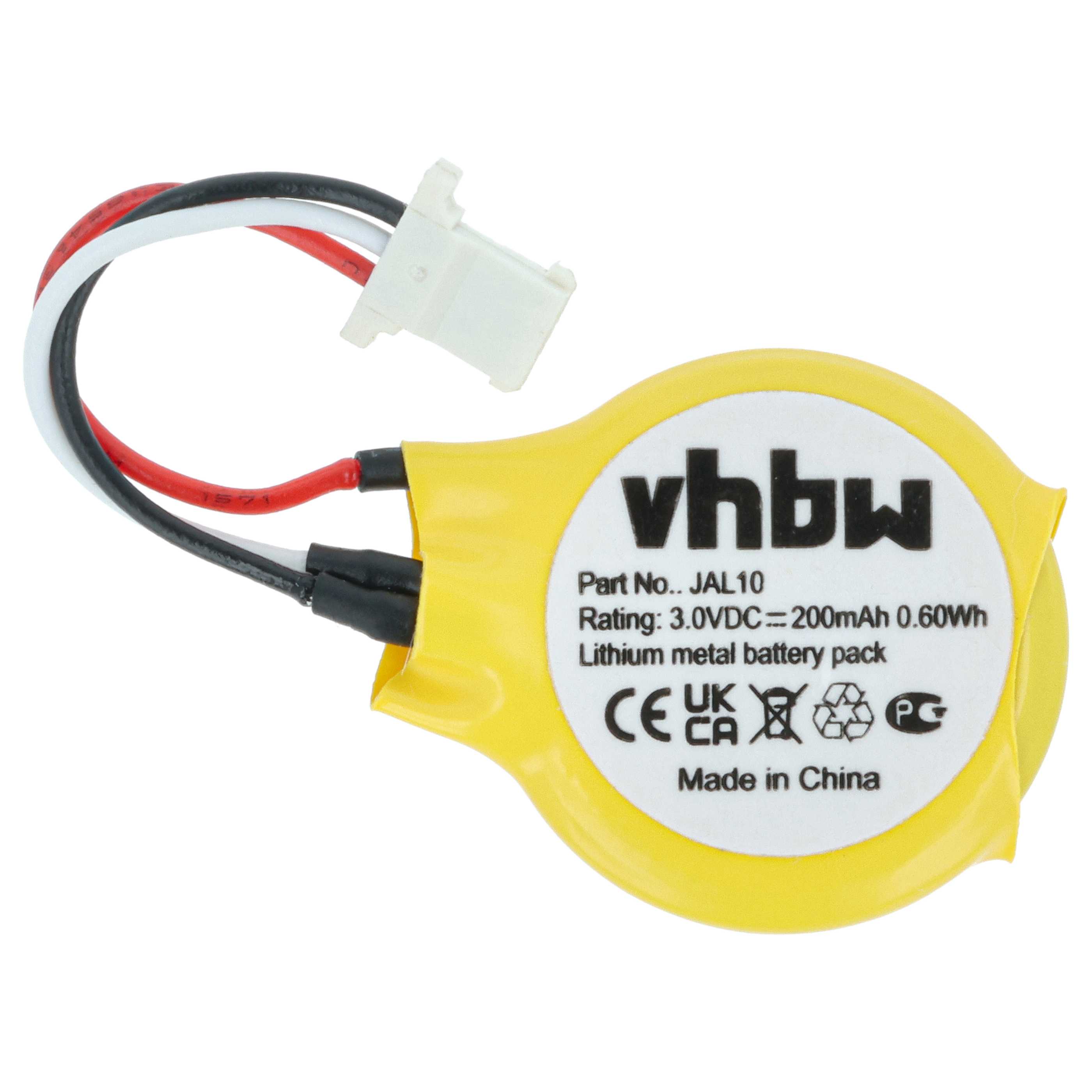 Pile remplace Dell GC02000KG00, JAL10 BIOS - 200mAh 3V Li-ion