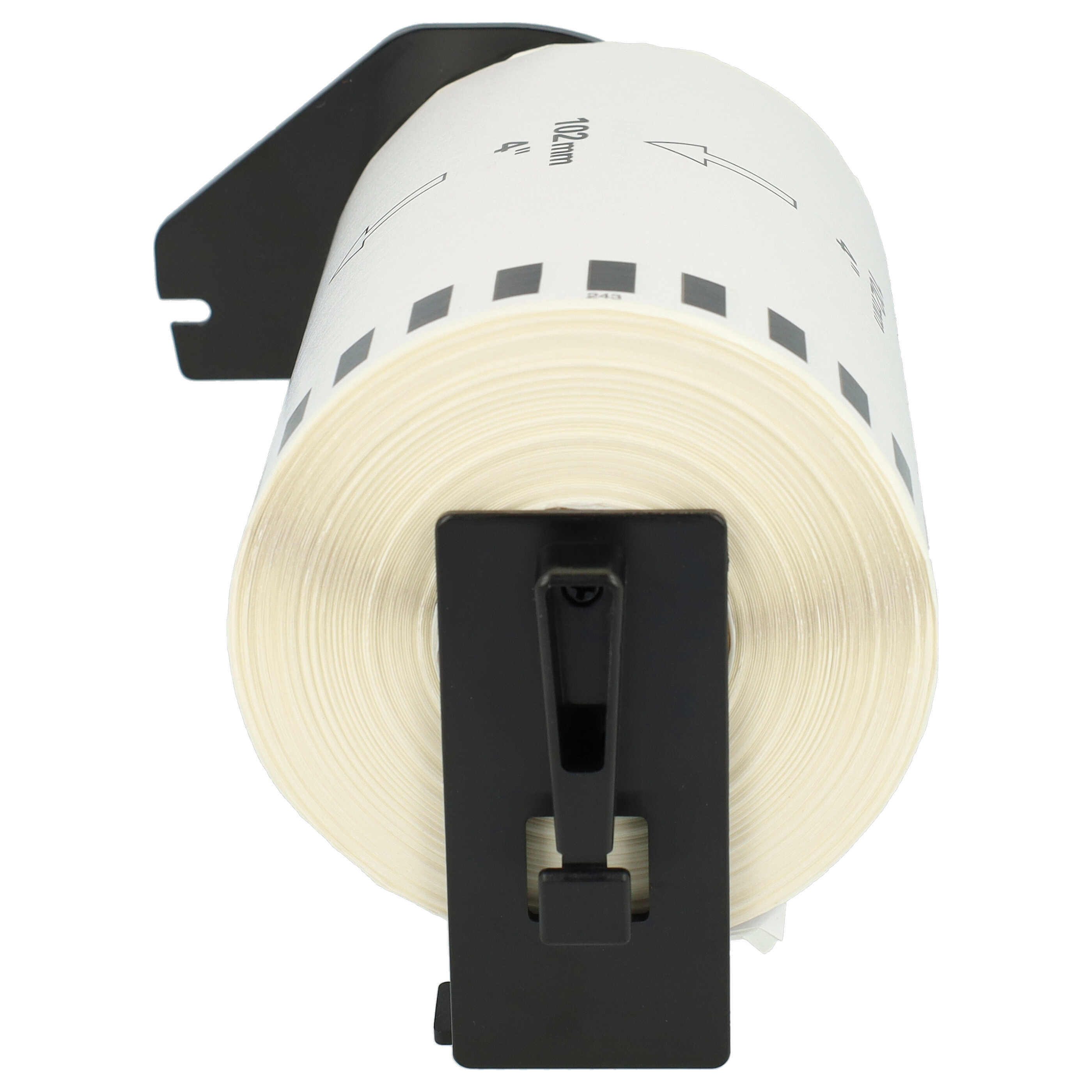 5x Label Roll replaces Brother DK-22243 Labeller - 102 mm x 30.48 m + Holder