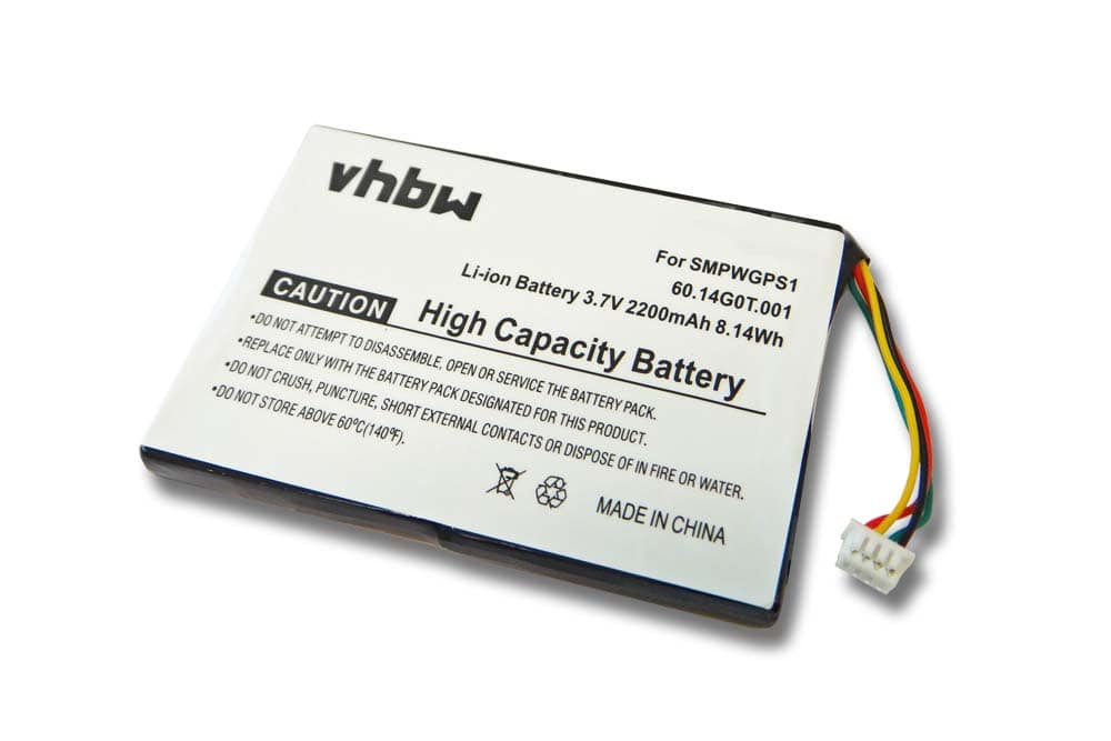 Akumulator do nawigacji GPS zamiennik SMPWGPS1, 60.14G0T.001 - 2200 mAh 3,7 V Li-Ion