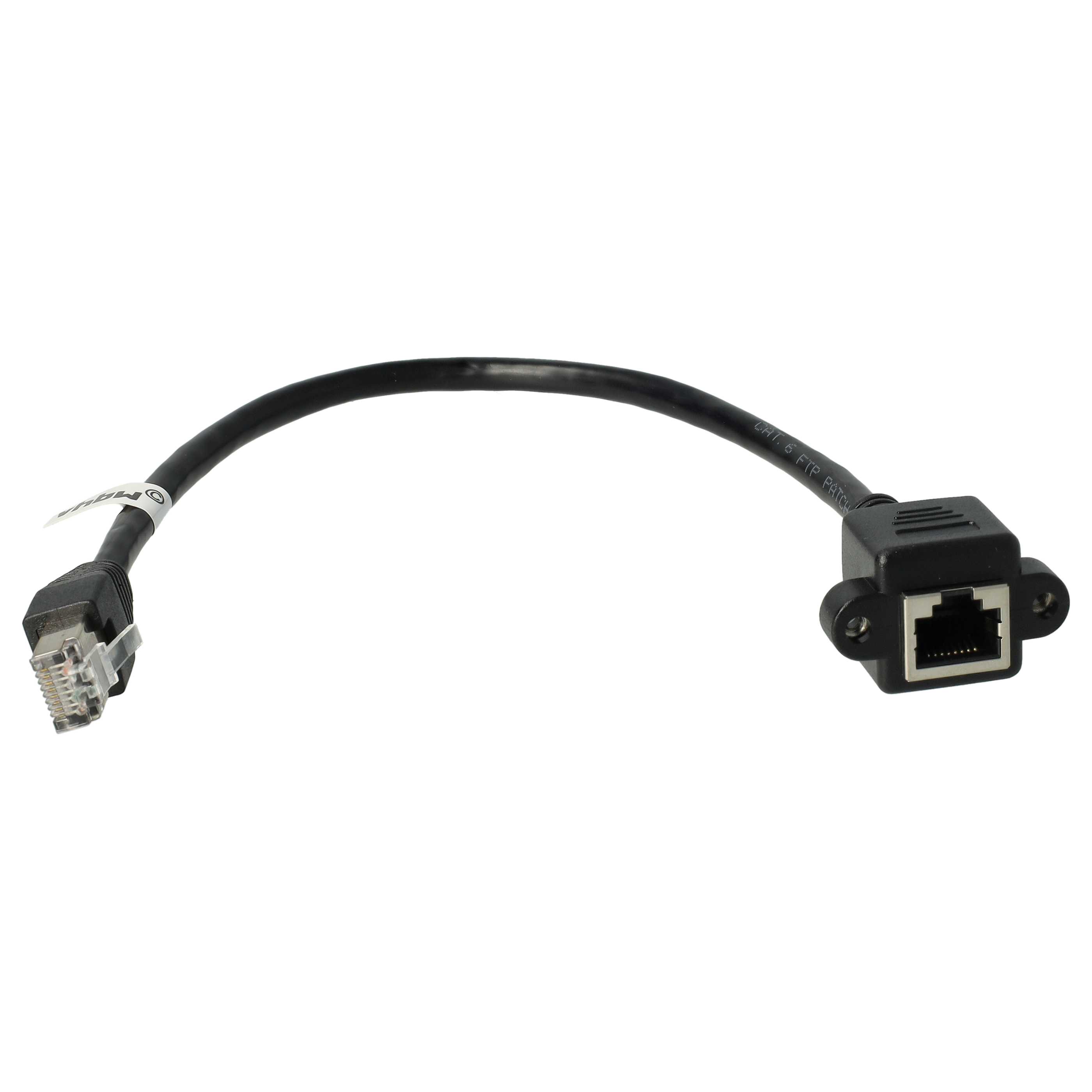 Cat6 Verlängerungskabel RJ45 Stecker auf RJ45 Buchse - Ethernet LAN Kabel mit RJ45 Einbaubuchse, 0,3 m