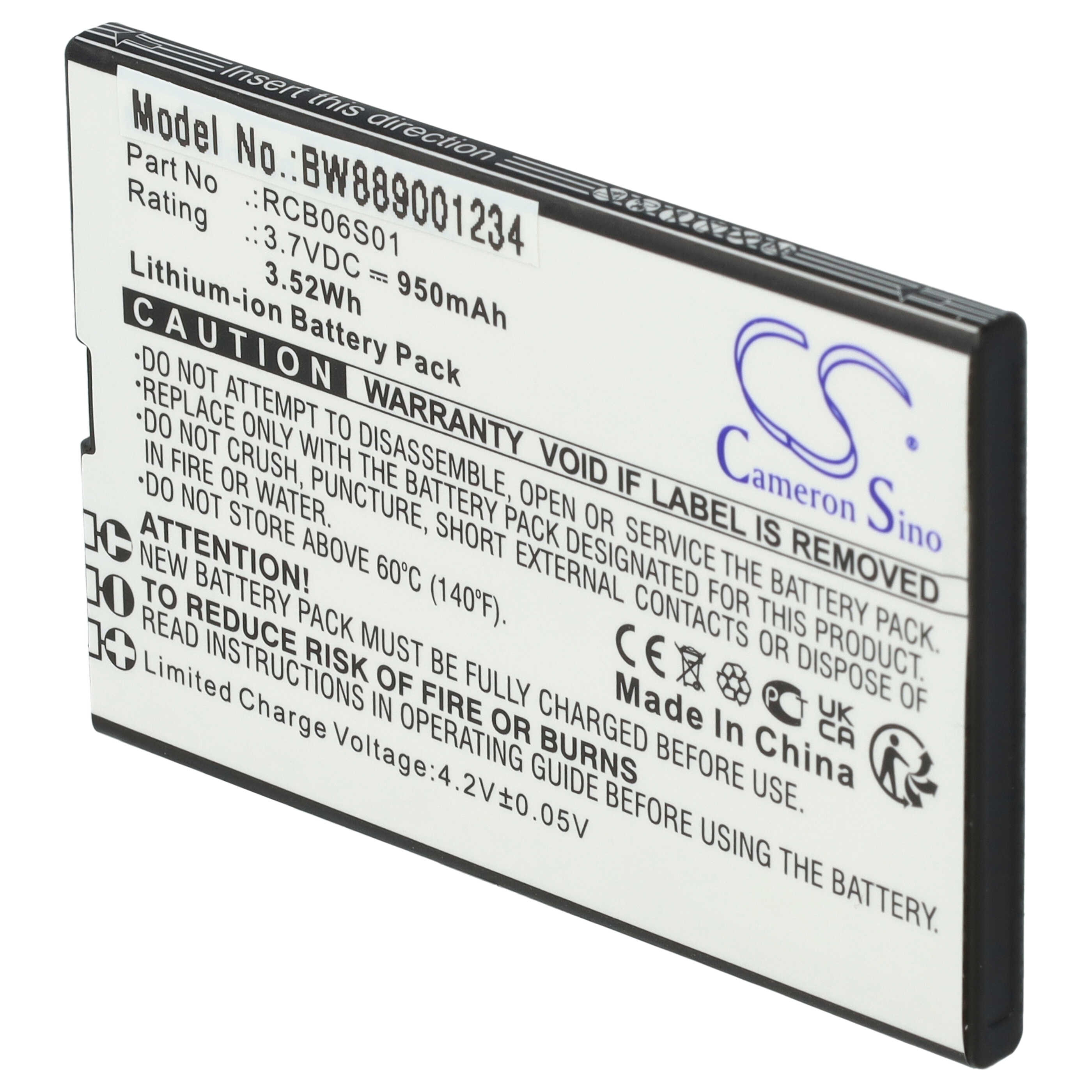 Akumulator do telefonu smartfona zamiennik Swisstone RCB06S01 - 950 mAh 3,7 V Li-Ion