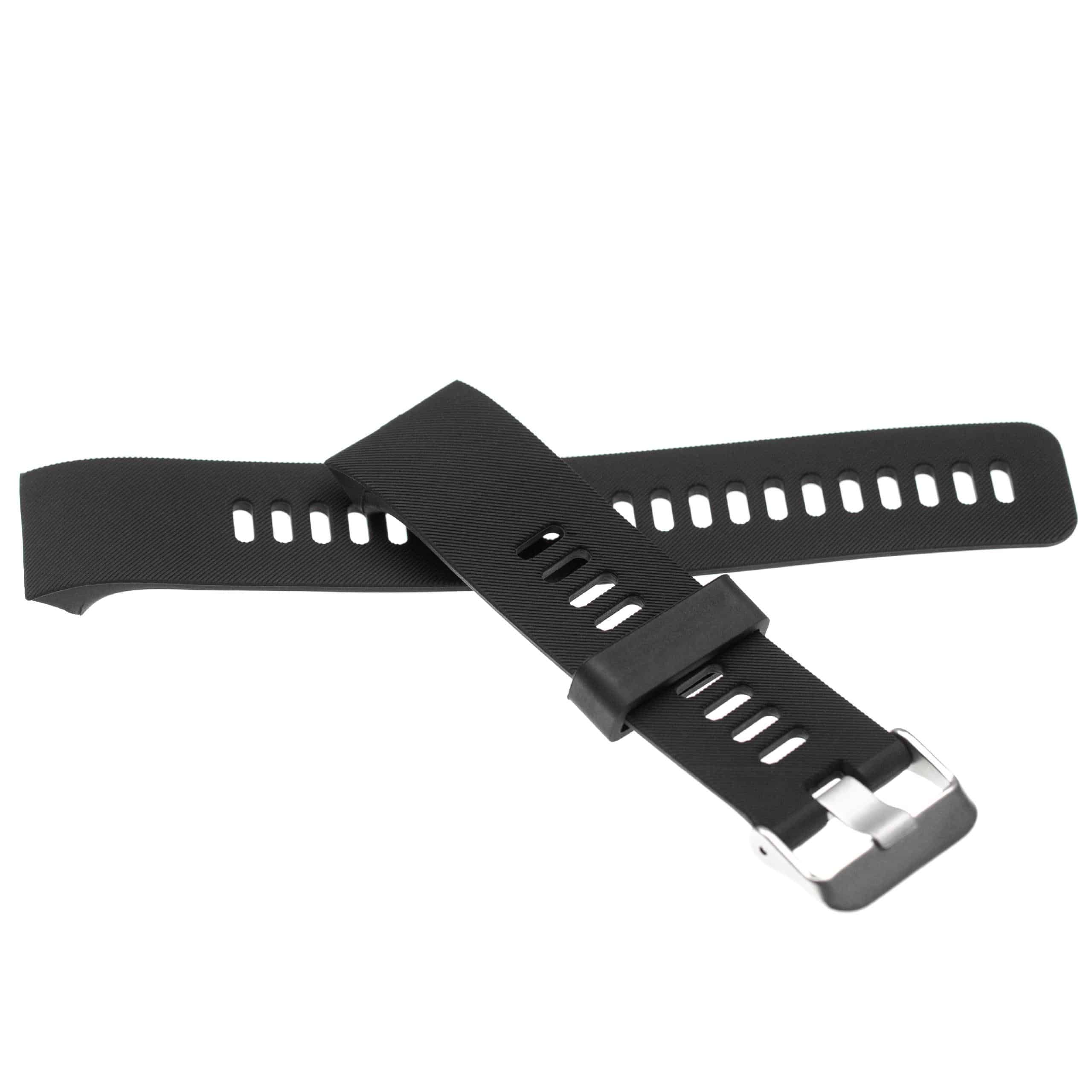 Armband für Garmin Forerunner Smartwatch - 13,5 + 9,4 cm lang, 23mm breit, Silikon, schwarz