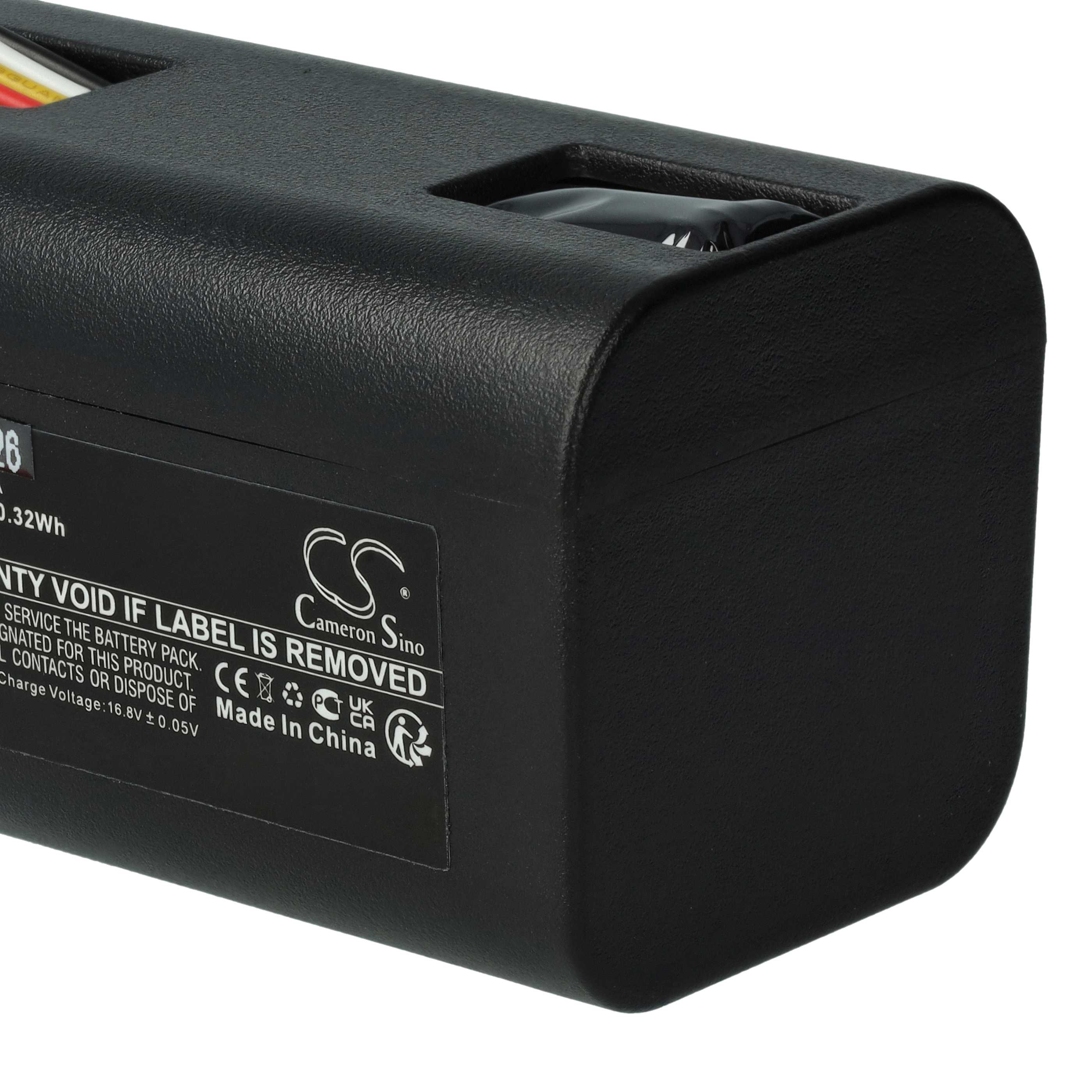 Battery Replacement for Eureka/Midea BP14435A for - 3400mAh, 14.8V, Li-Ion