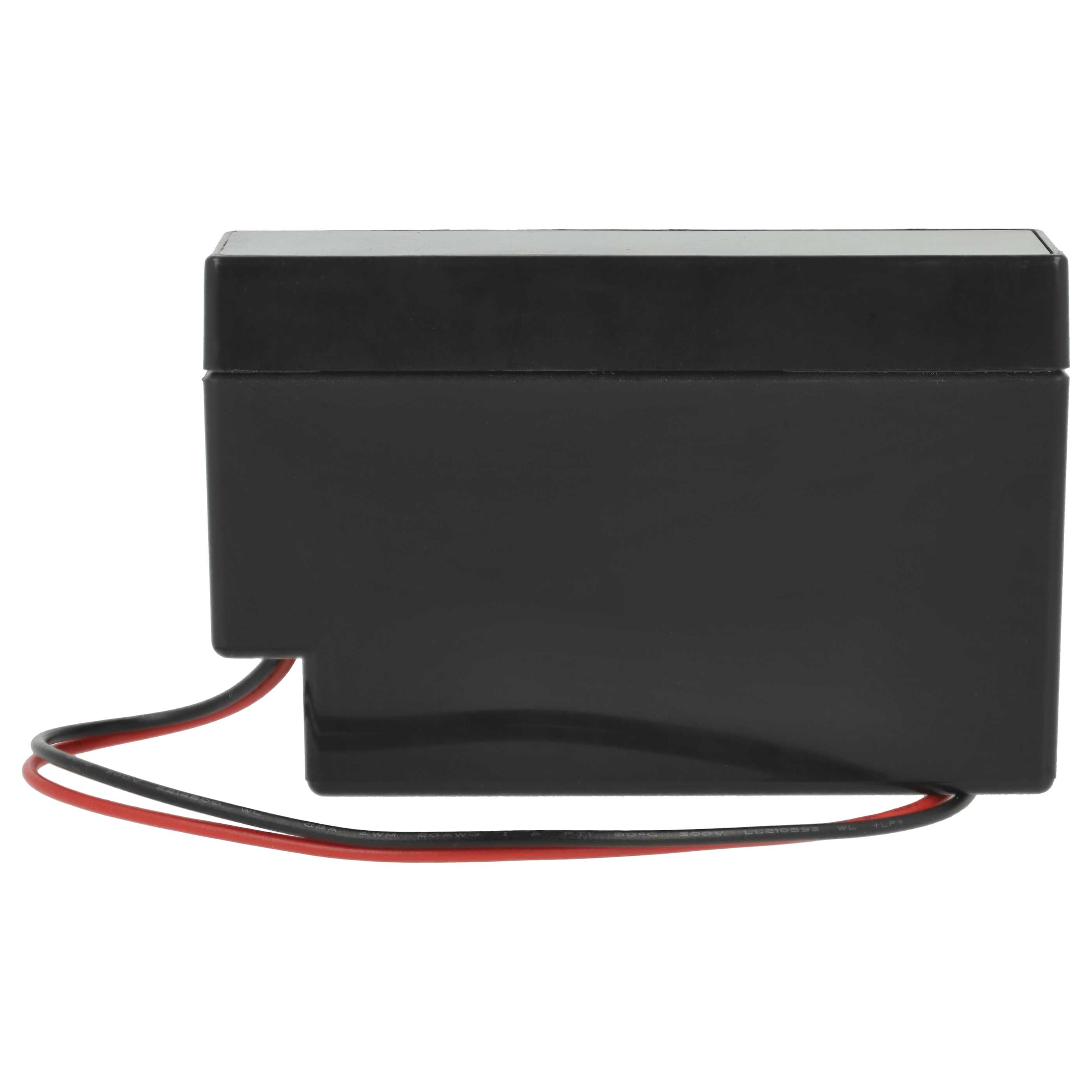 2x Batteria sostituisce MP0.8-12H - 800mAh 12V AGM, connettore AMP