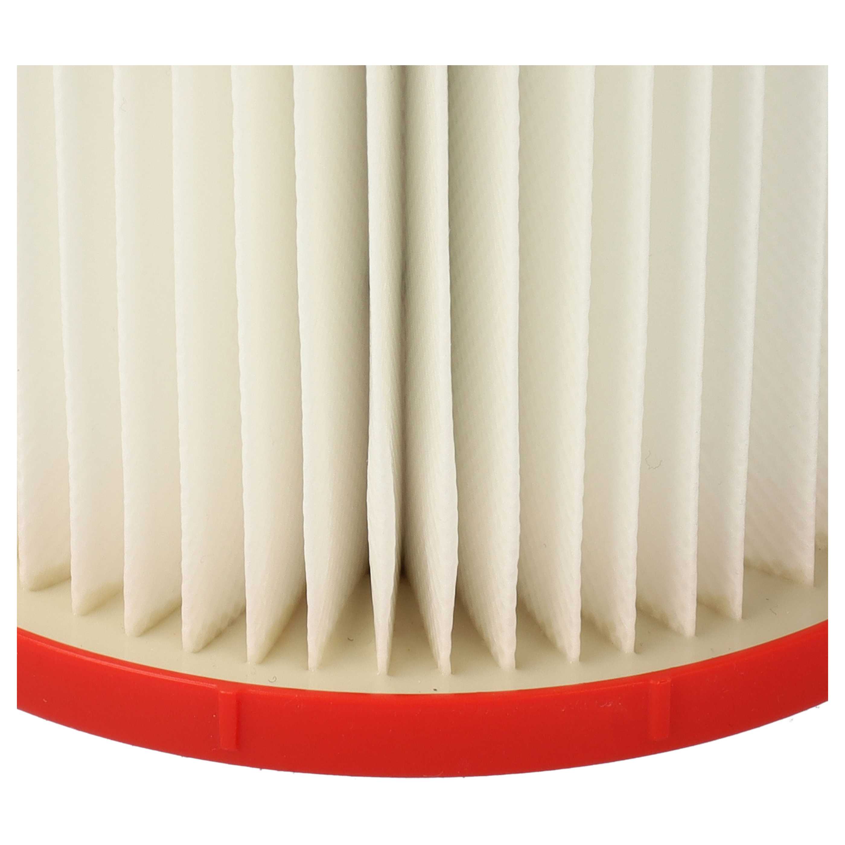 8x Filtro sostituisce Milwaukee 4931465230, 4058546360368 per aspirapolvere - filtro HEPA - bianco / rosso