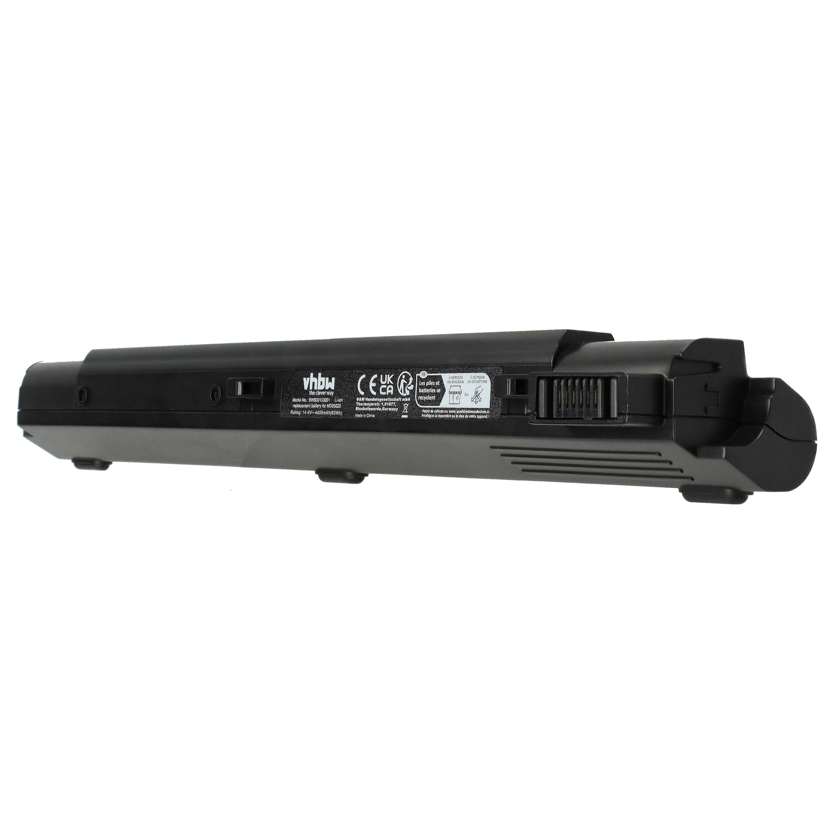 Akumulator do laptopa zamiennik Medion 0299-MP1006J443, GBM-BMS050ABA00 - 4400 mAh 14,8 V Li-Ion, czarny