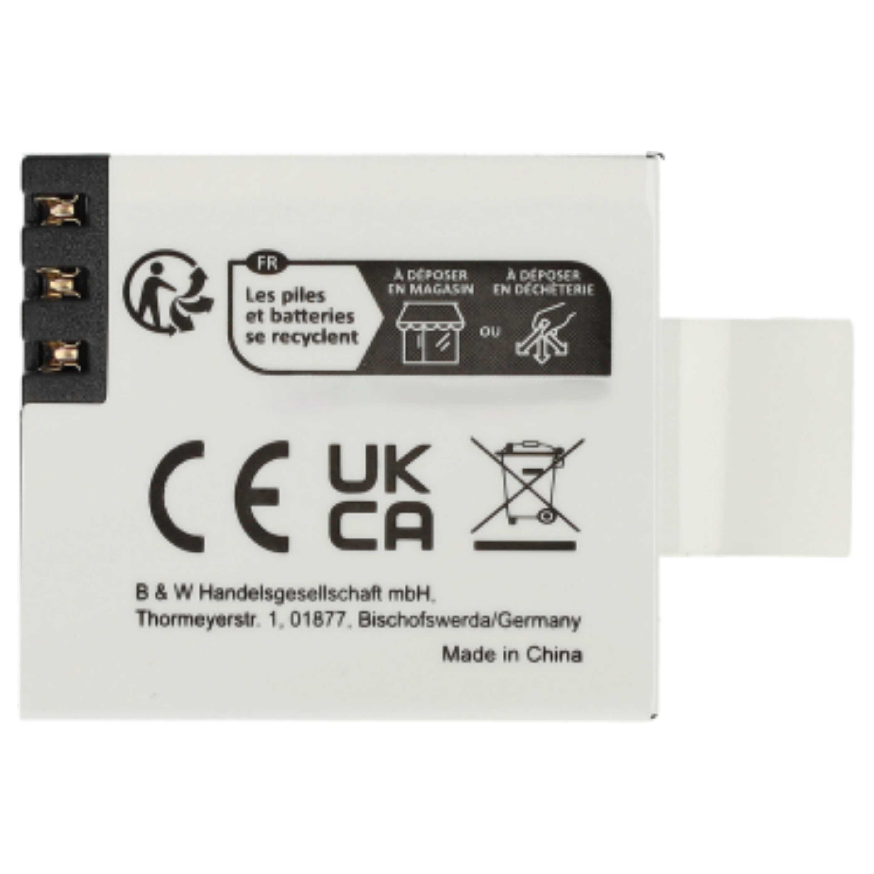 Videocamera Battery (2 Units) Replacement for EKEN PG1050 - 900 mAh 3.7 V Li-Ion