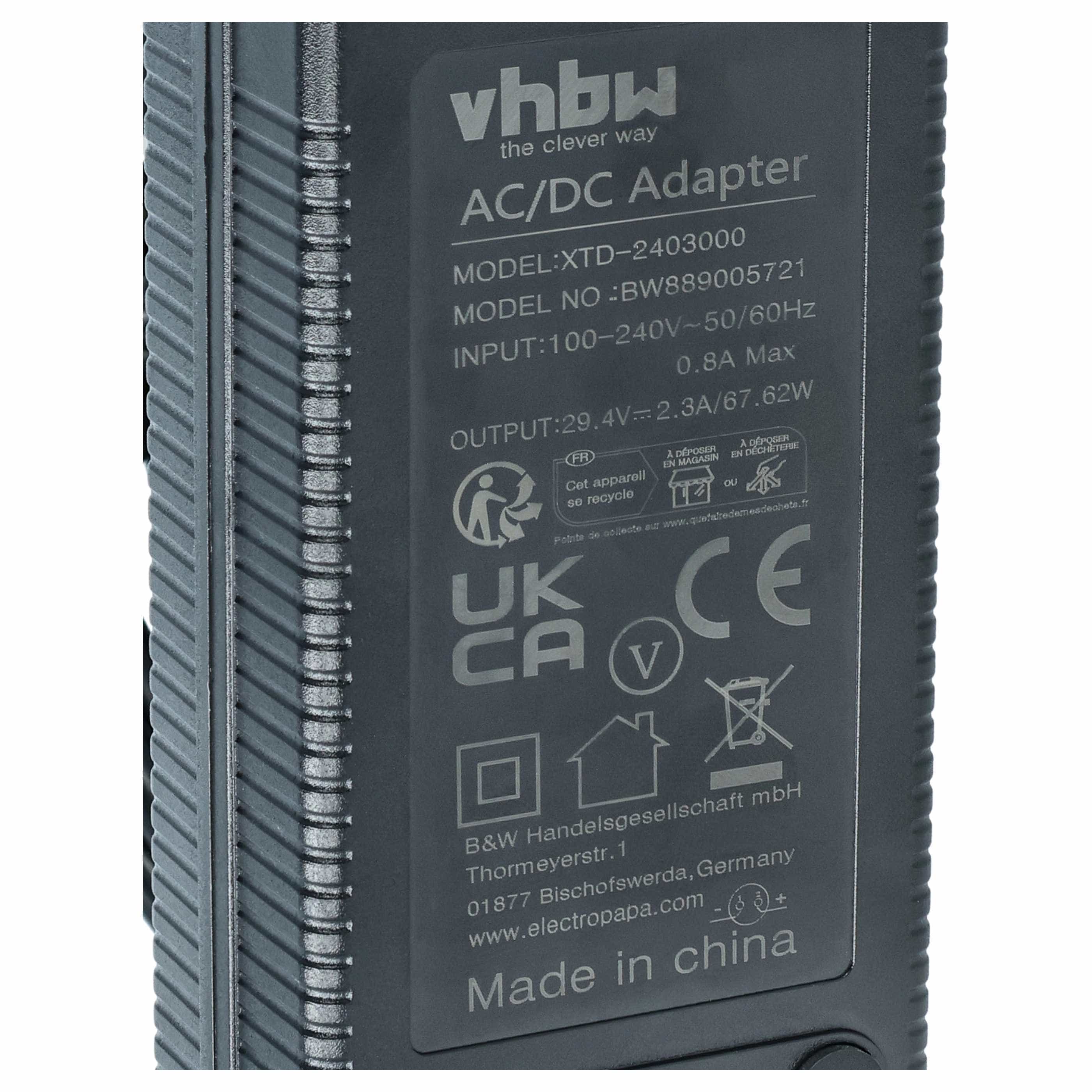 Mains Power Adapter replaces Ambrogio C02412 lawnmower robot Charging Station