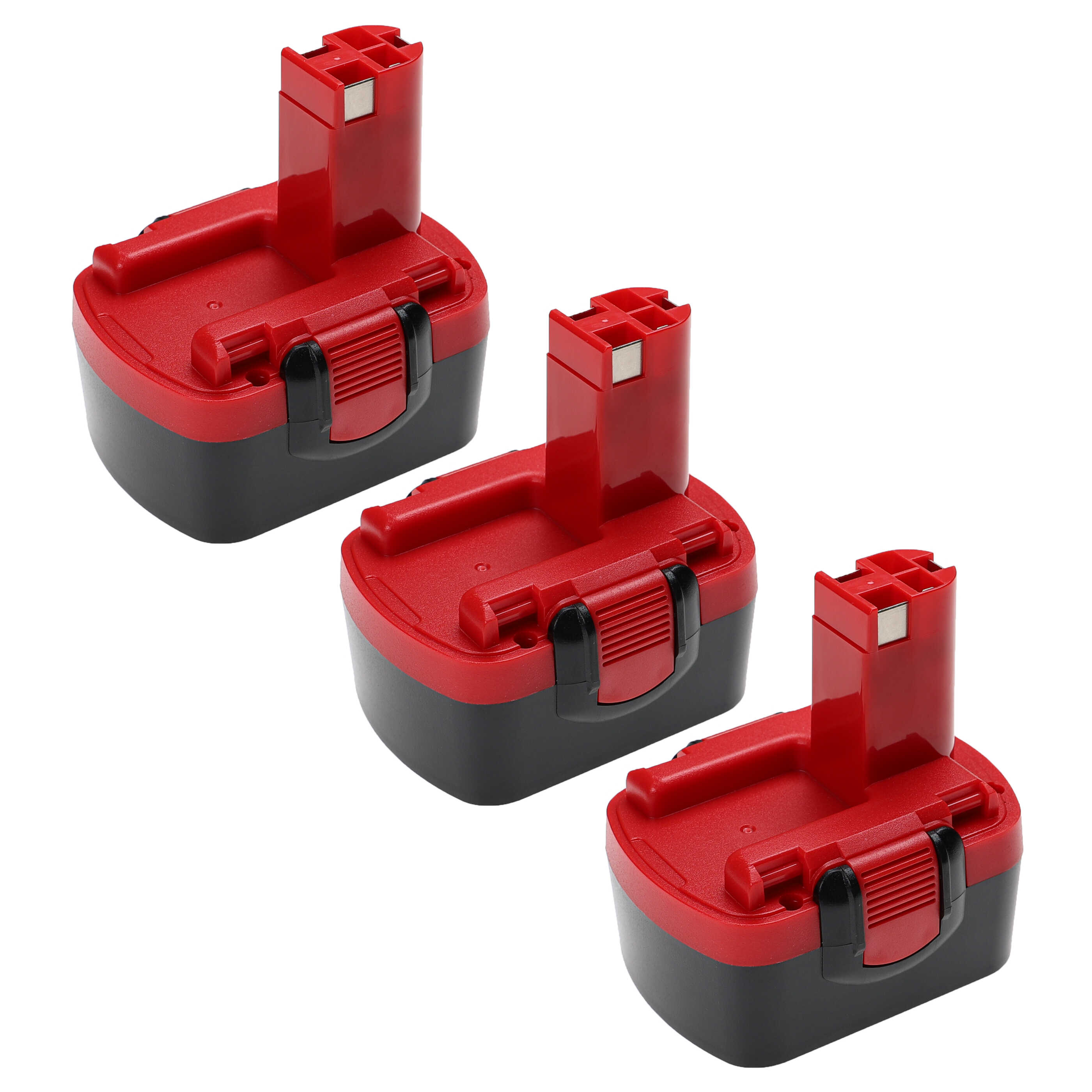 Batteries (3x pièces) remplace Bosch 2 607 335 263, 1617S0004W pour outil électrique - 2500 mAh, 14,4 V, NiMH