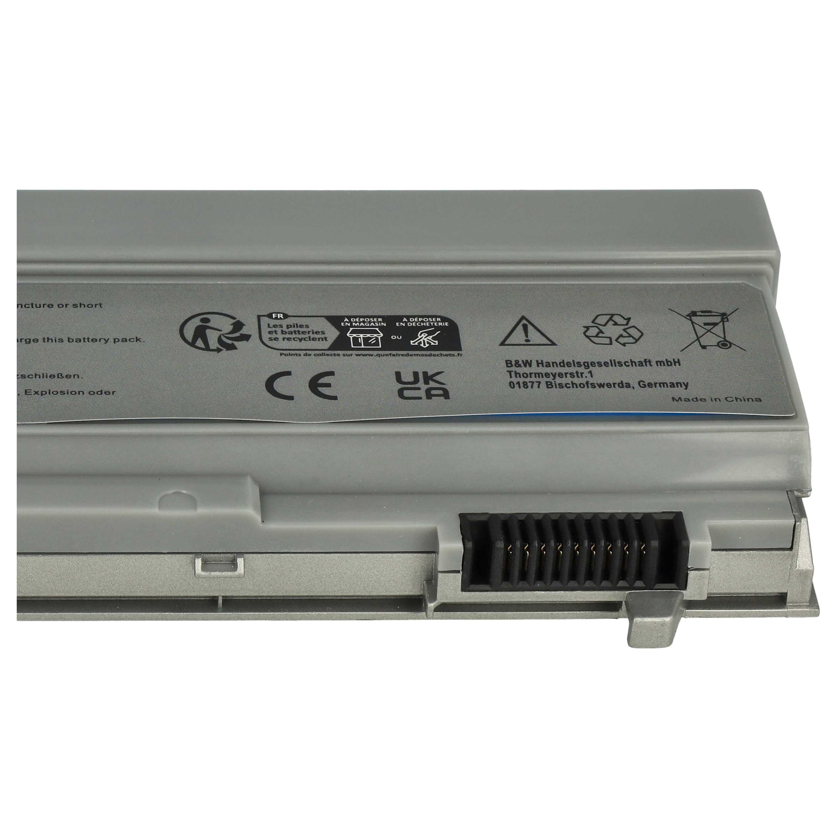 Batteria per notebook Dell Latitude E6400 - 6600mAh 11,1V Li-Ion argento grigio