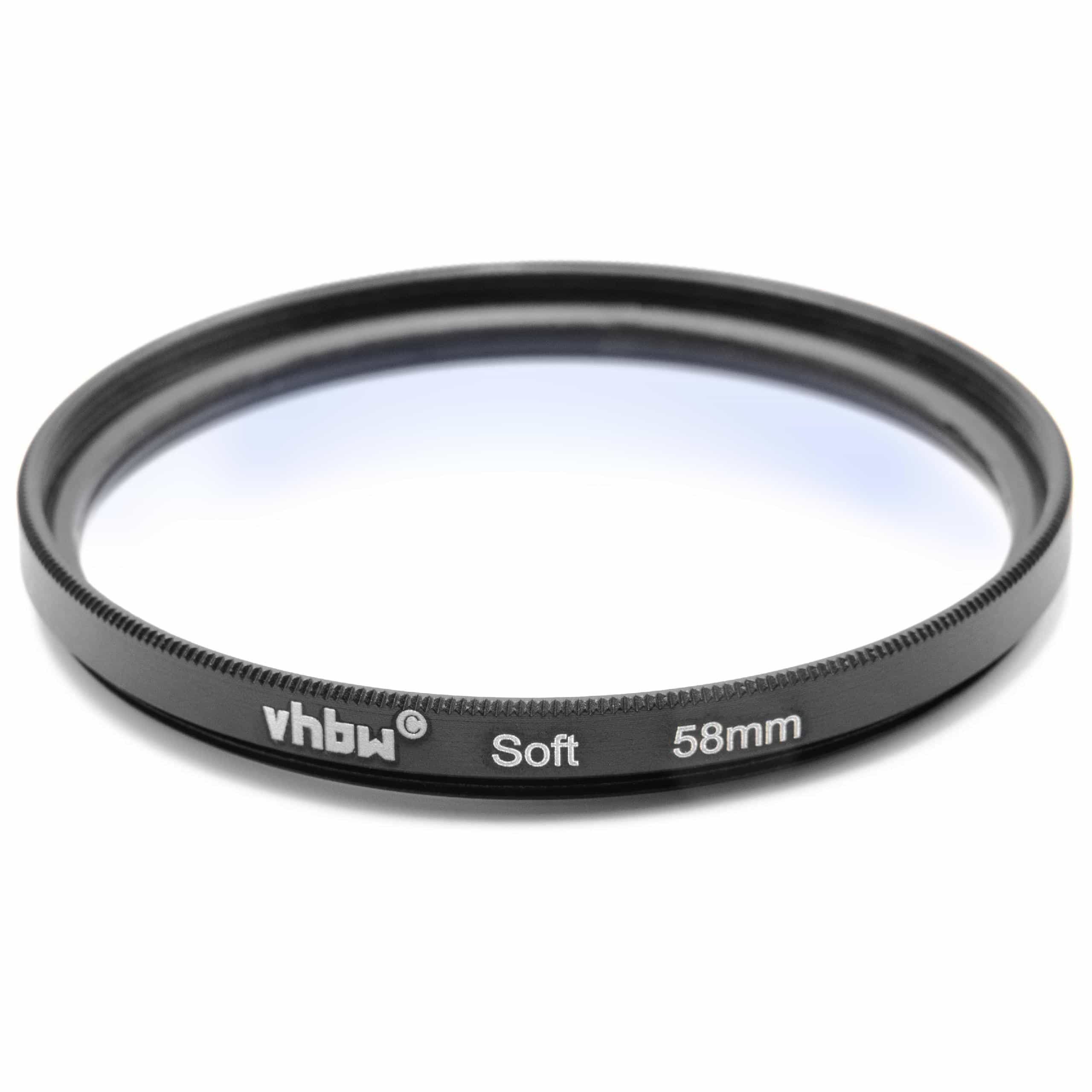 Weichzeichner Filter passend für Kameras & Objektive mit 58mm Filtergewinde - Softfilter