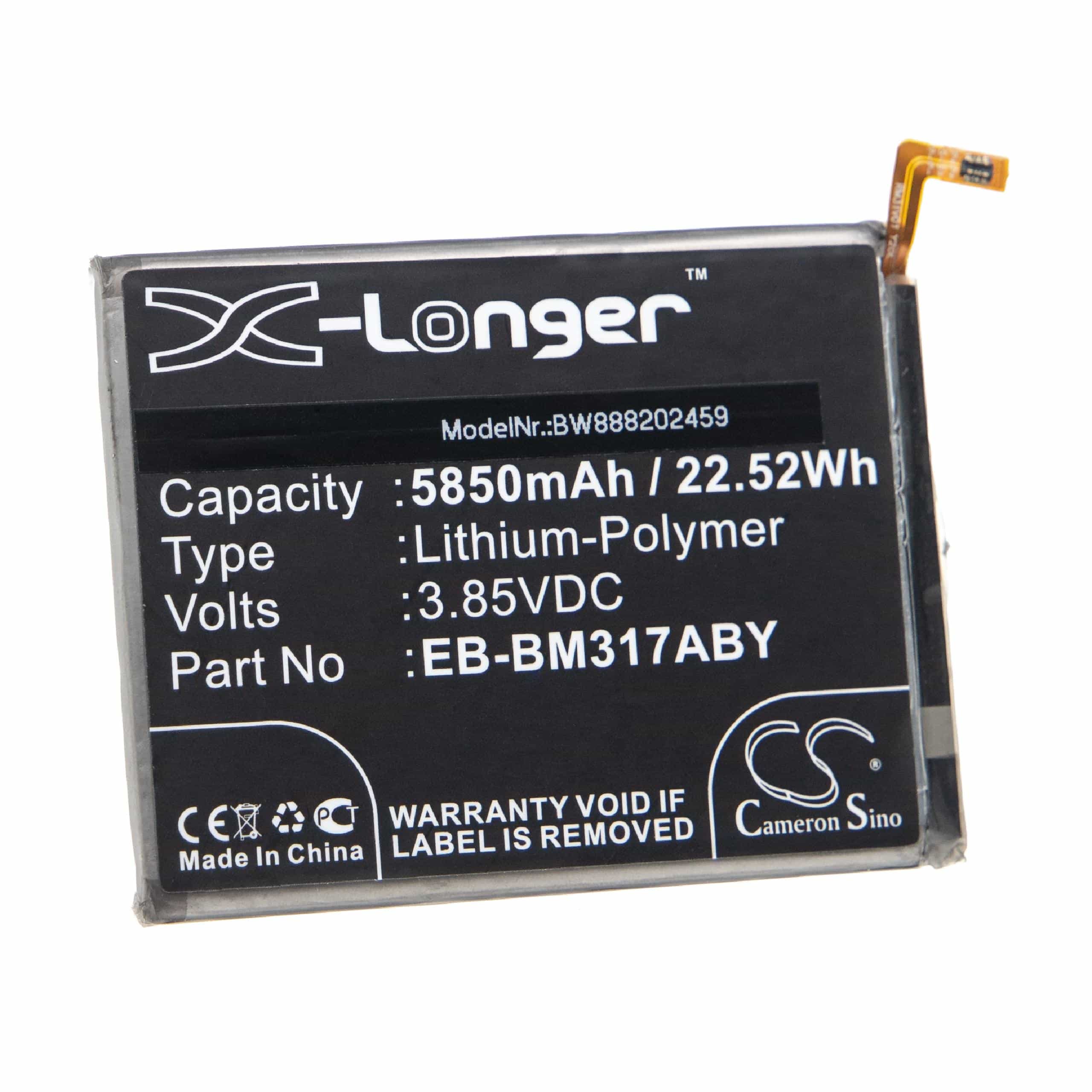 Batteria sostituisce Samsung GH43-05043A, EB-BM317ABY per cellulare Samsung - 5850mAh 3,85V Li-Poly