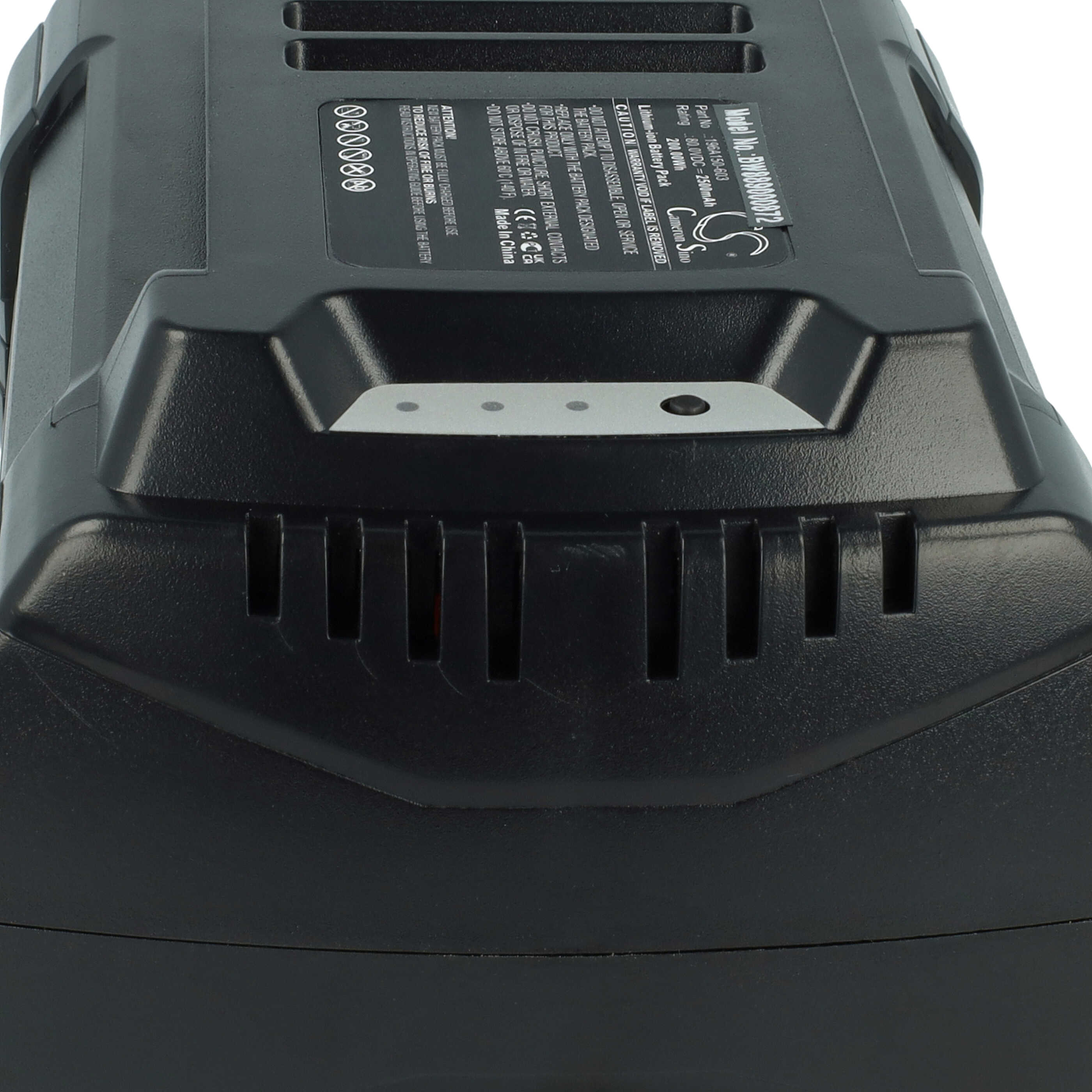 Lawnmower Battery Replacement for Cub Cadet 196A150-603 - 2500mAh 80V Li-Ion, black