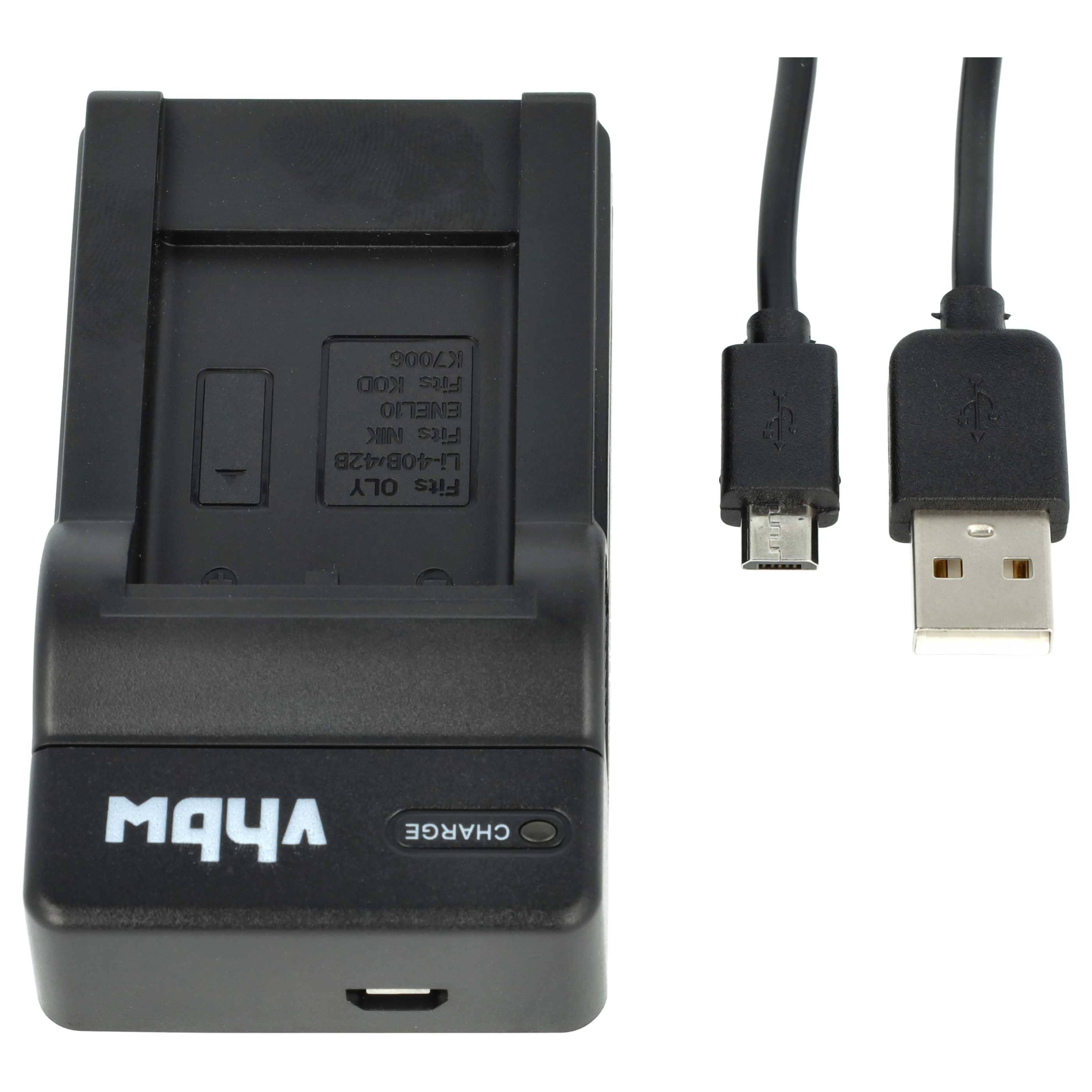 1x station de charge, 1x câble d'alimentation, 1x batterie remplace BenQ DLI216 pour caméra Bosch