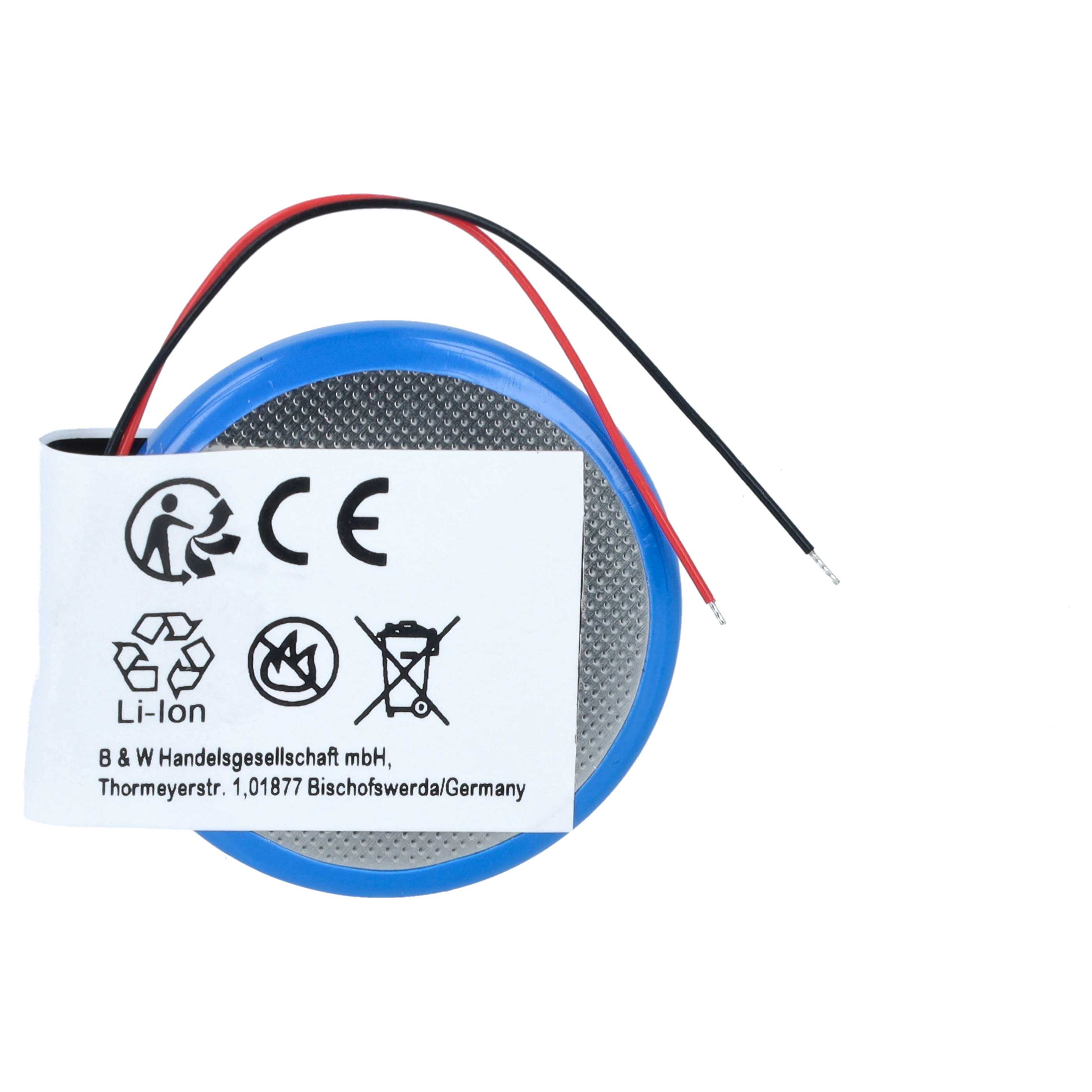 Smartwatch Battery replaces Garmin 361-00047-00, 361-00064-00 - 200 mAh 3.7 V Li-Ion