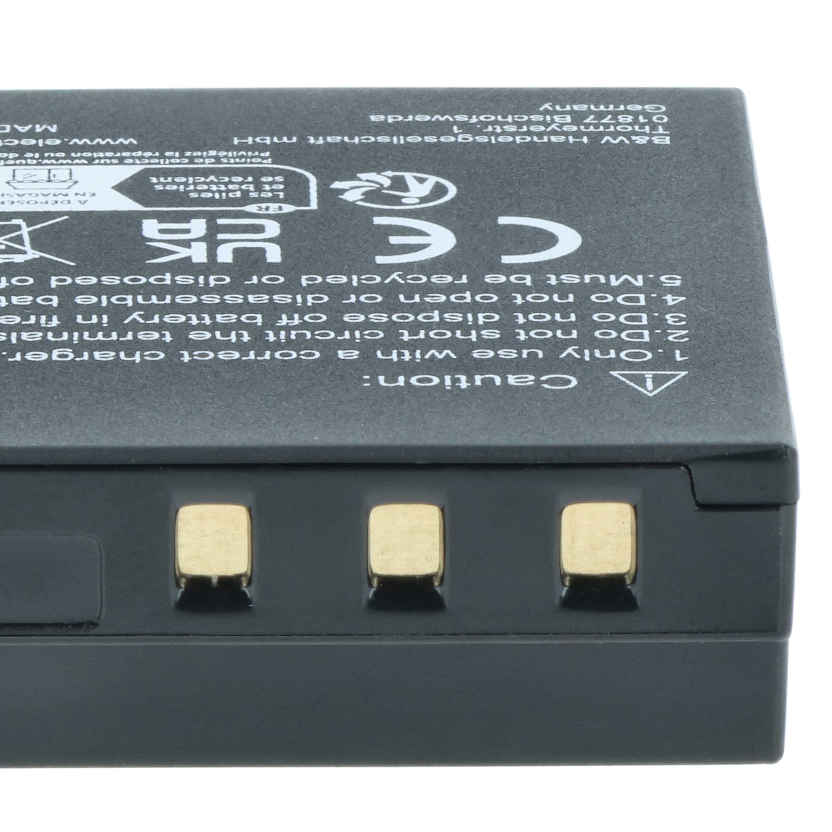 2x Battery replaces Leica 18706, EA-DC-8, BP-DC8, BP-DC8E - 1100mAh, 3.6V, Li-Ion