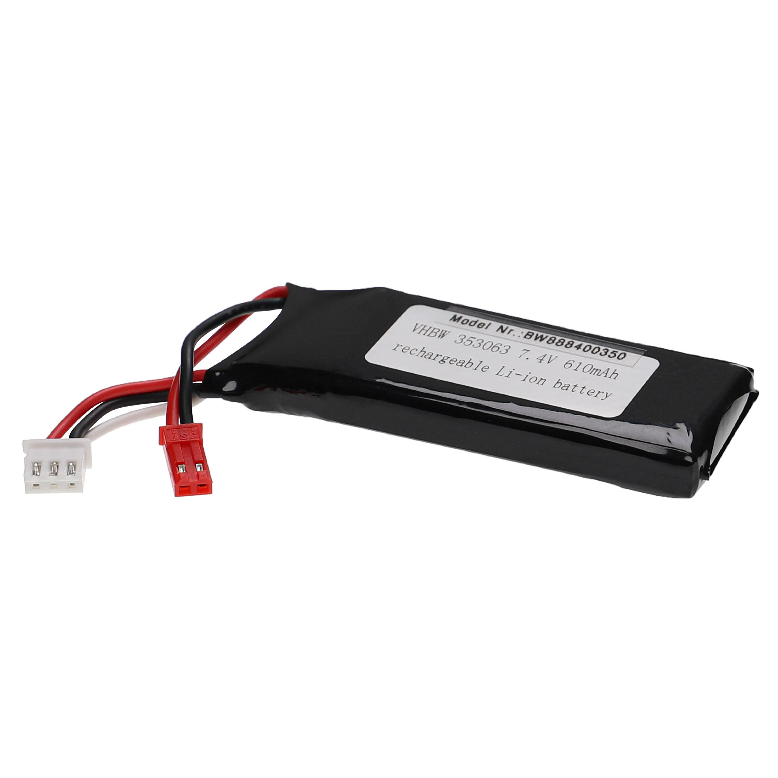 Batterie pour modèle radio-télécommandé - 610mAh 7,4V Li-polymère, BEC