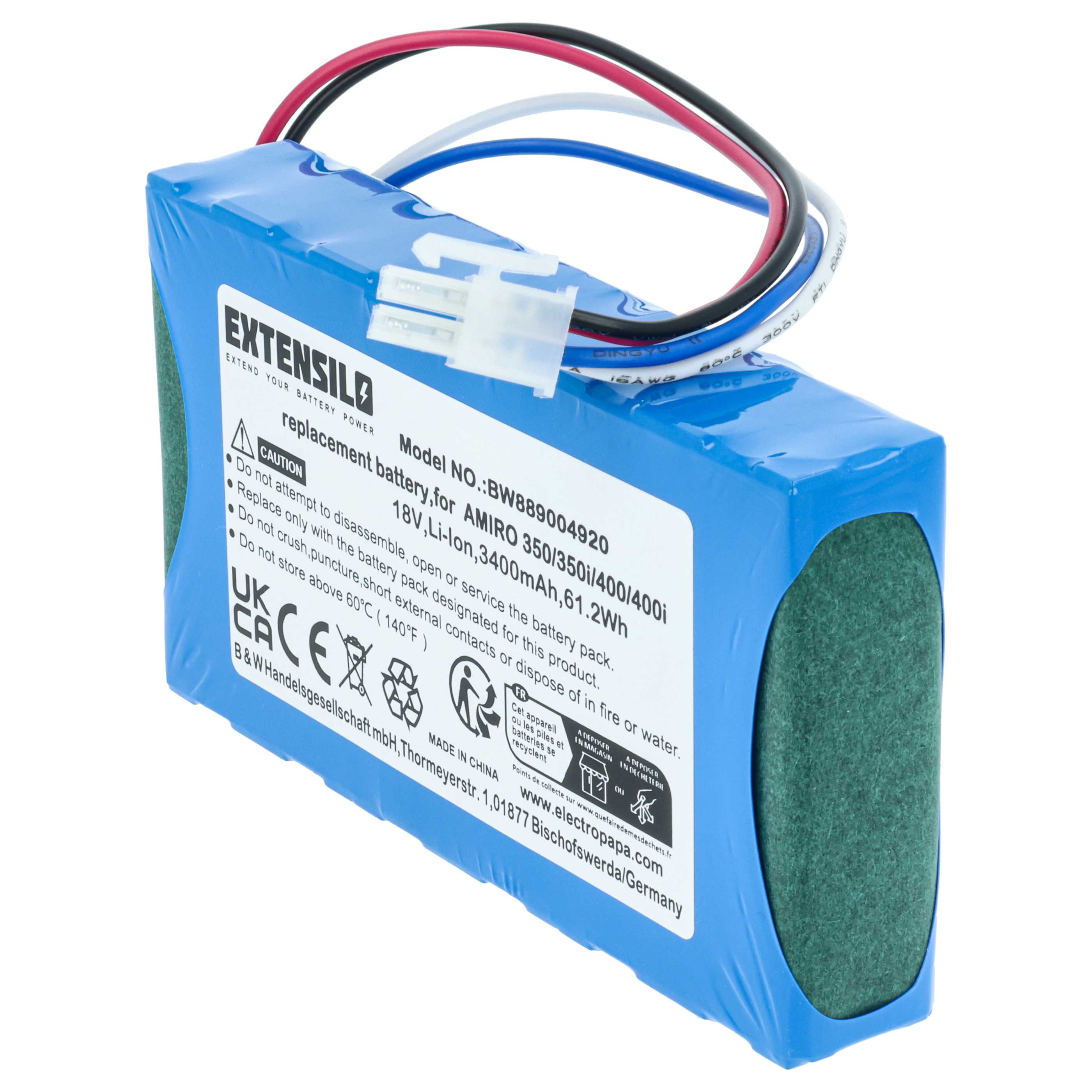 Akku 18V als Ersatz für Yard Force 1920726 - 3400mAh Li-Ion