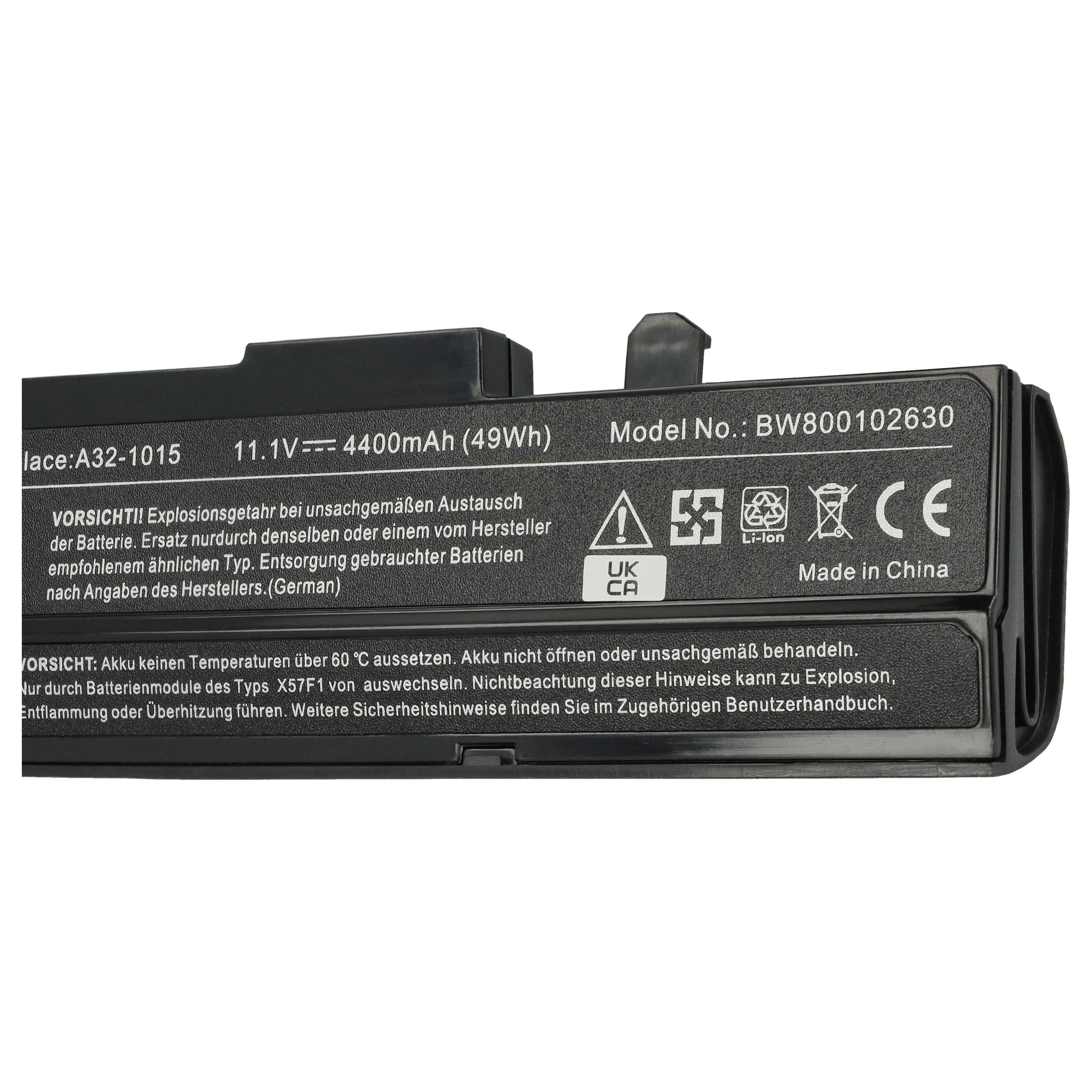 Akumulator do laptopa zamiennik Asus A32-1015, PL32-1015, AL31-1015, A31-1015 - 4400 mAh 11,1 V Li-Ion, czarny