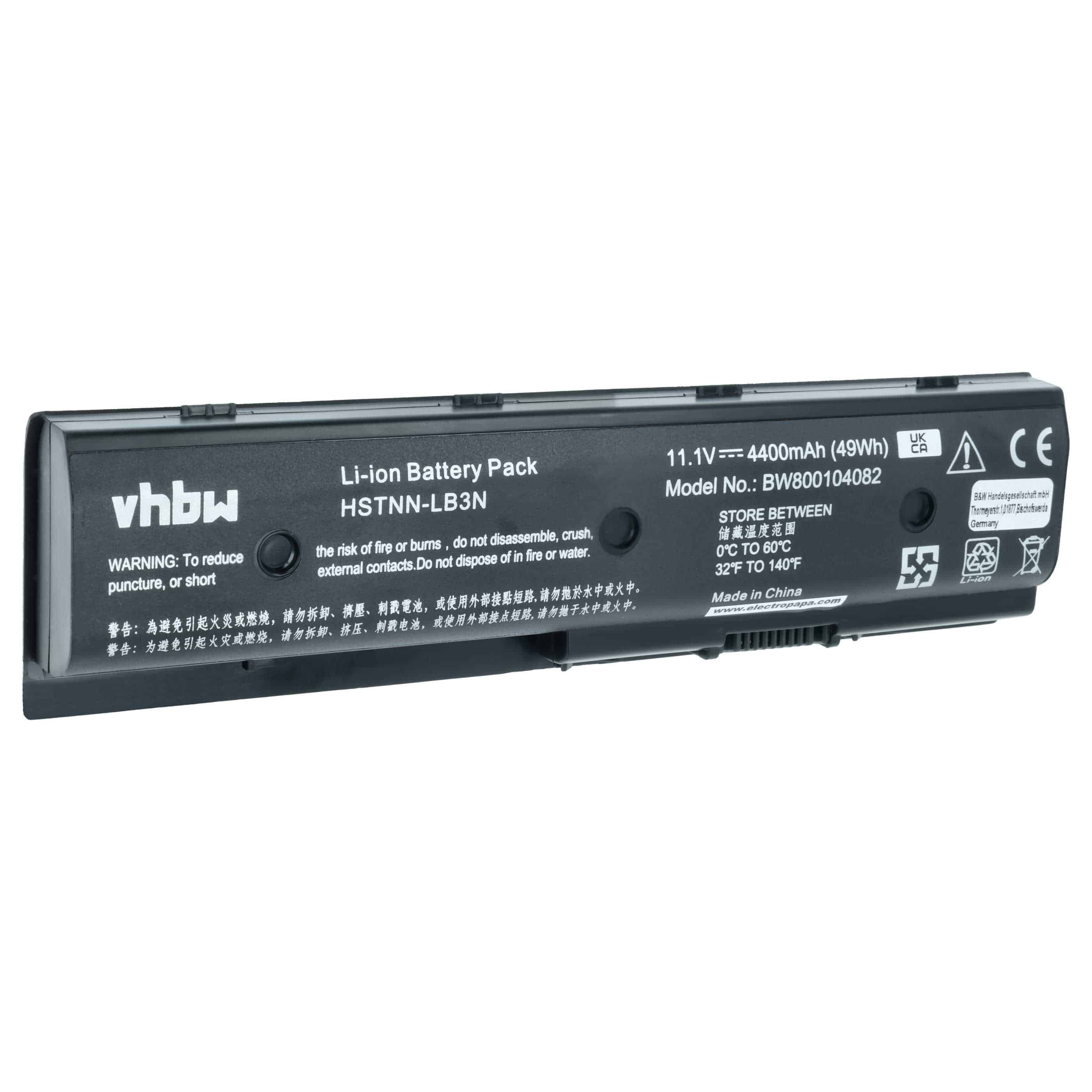 Akumulator do laptopa zamiennik HP 671731-001, 671567-831, 671567-421 - 4400 mAh 11,1 V Li-Ion, czarny