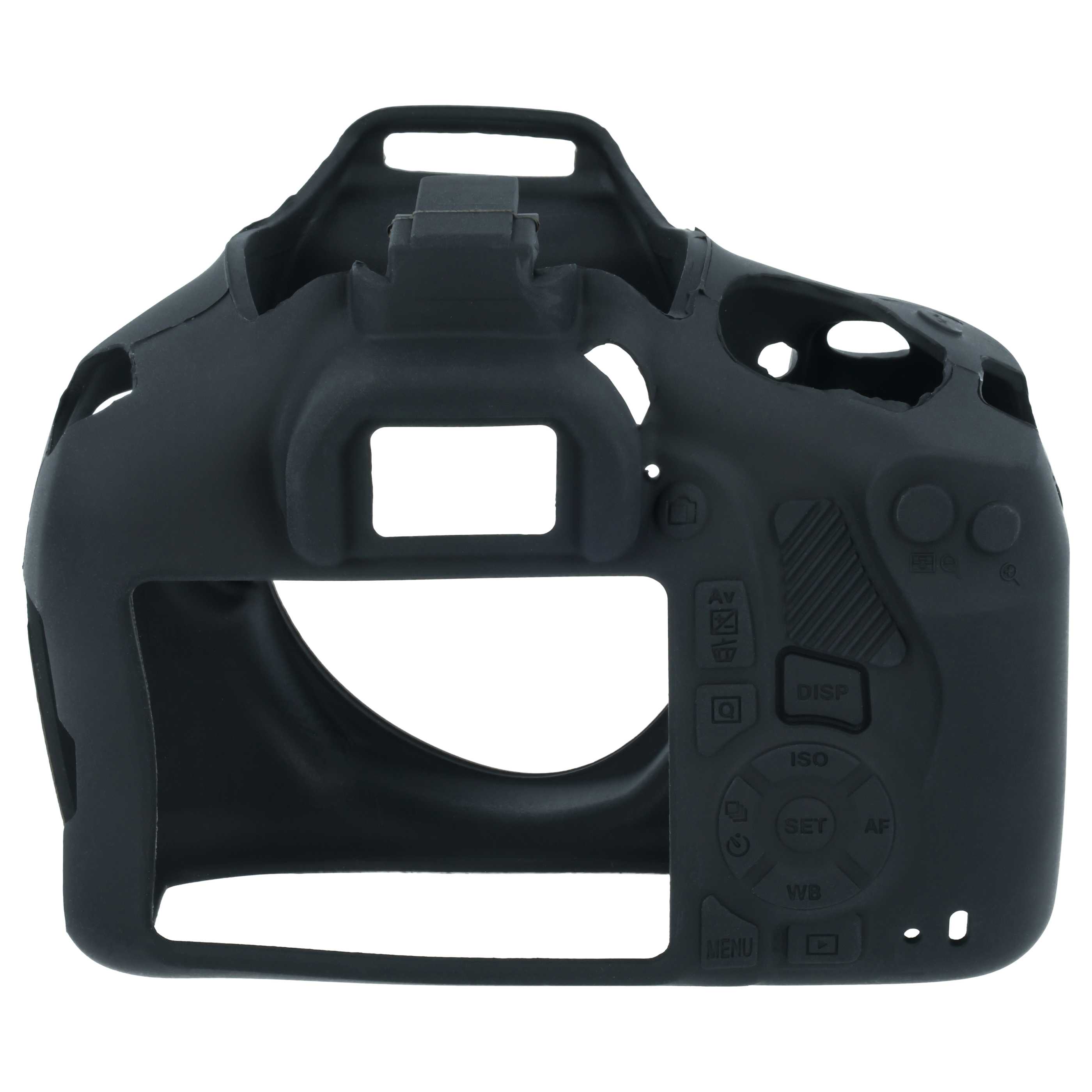 Case suitable for Canon EOS Kiss X80 Camera - Silicone, Black