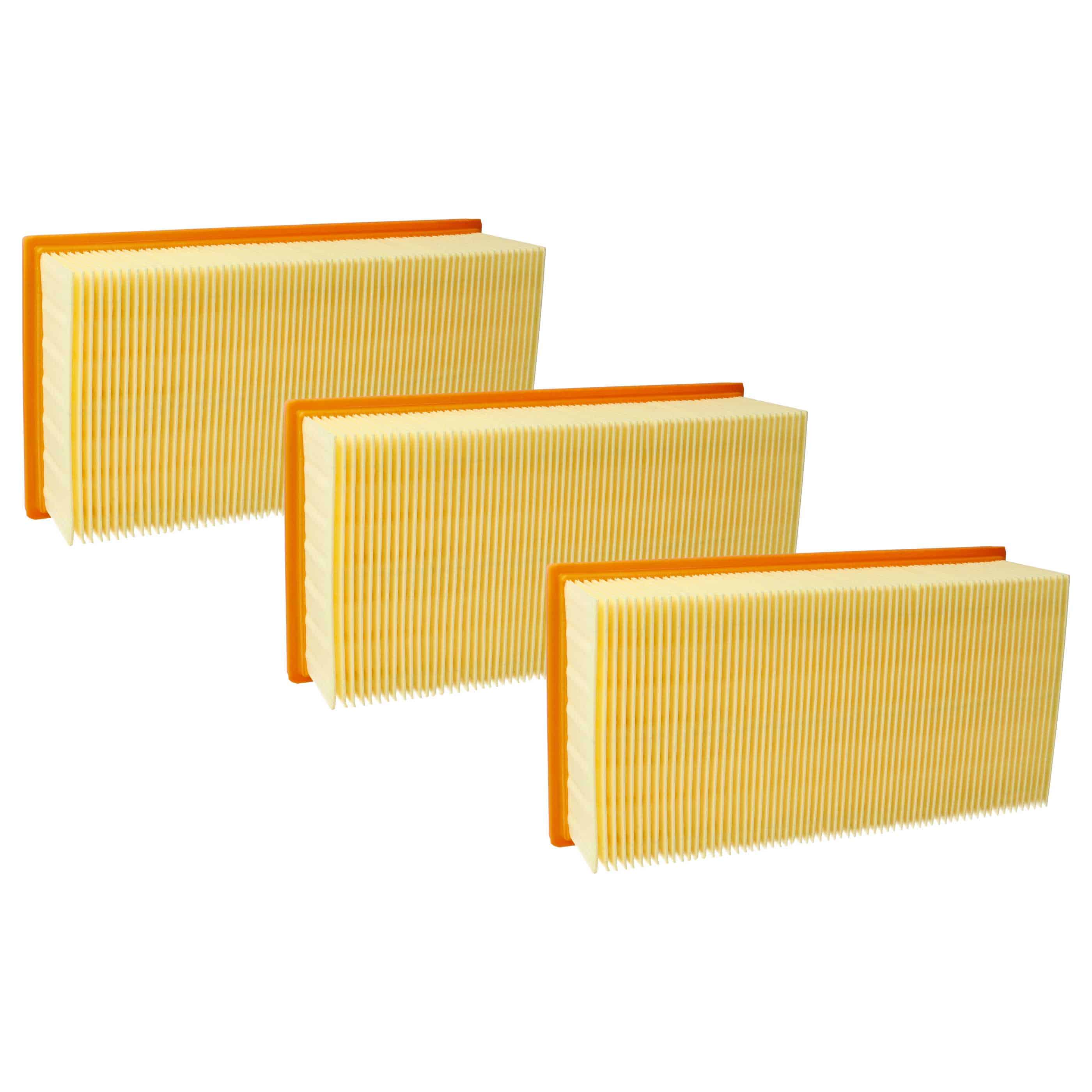 3x flat pleated filter replaces Festool 452923, 259.307, 500558 for KränzleVacuum Cleaner