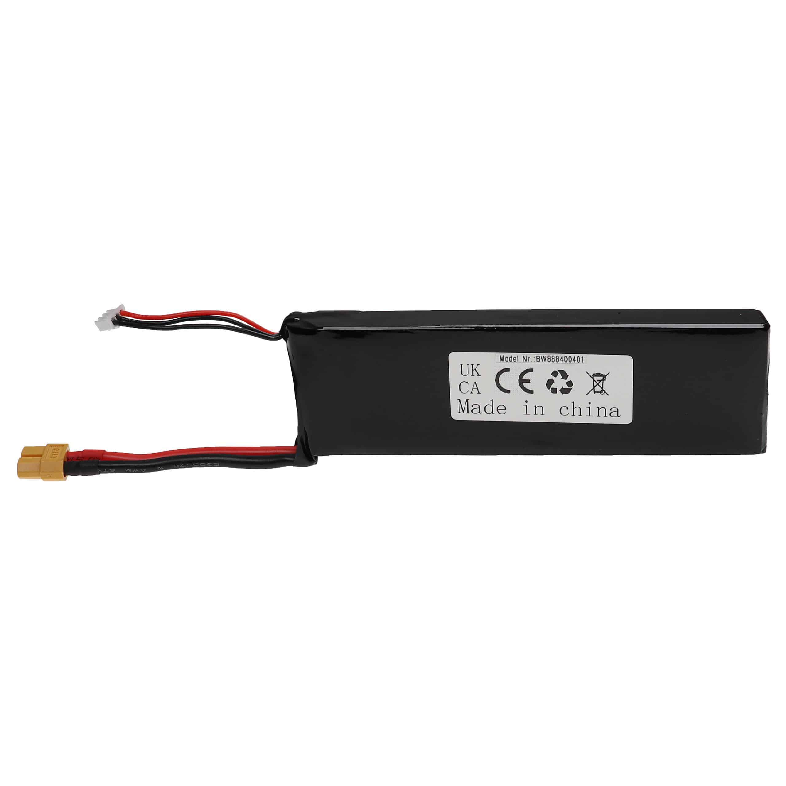 Batterie pour modèle radio-télécommandé - 6200mAh 7,4V Li-polymère, XT60
