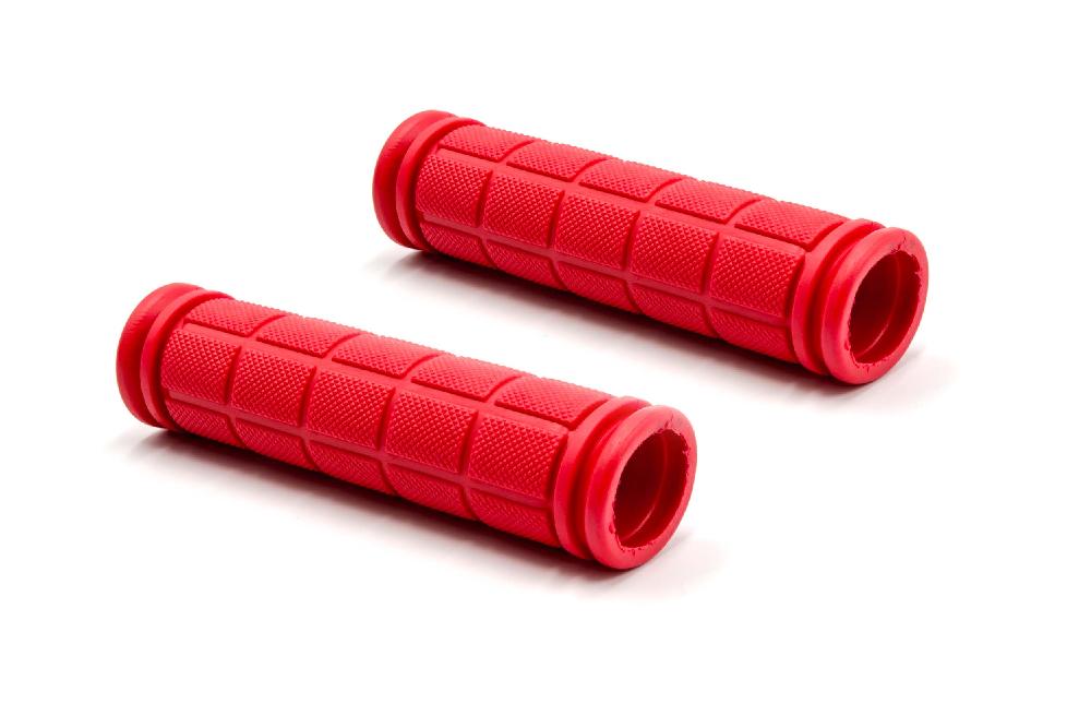 2x Handlebar Grips suitable for Bicycle, Mountain Bike - Hand Grips, Red