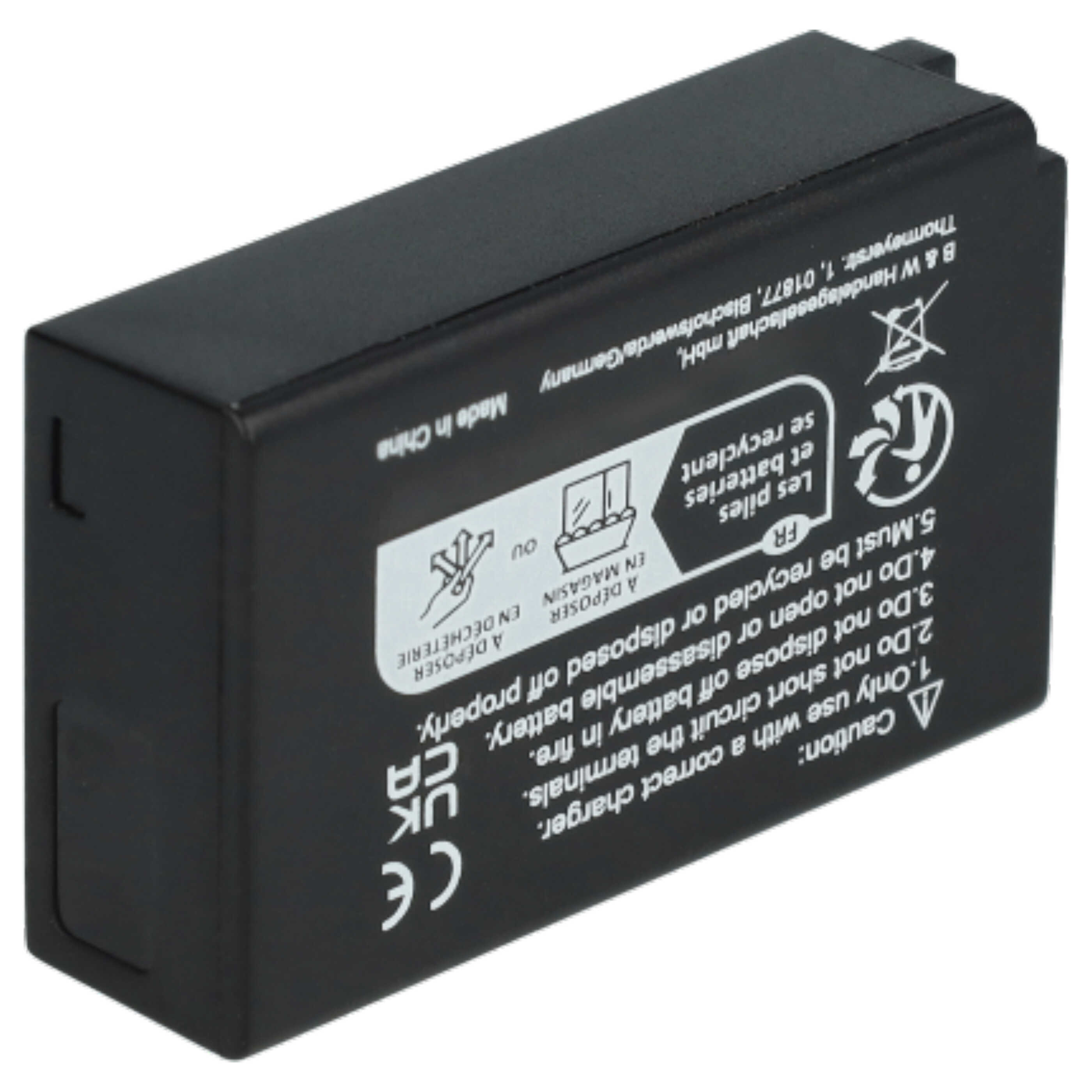 Battery (2 Units) Replacement for Nikon EN-EL20, EN-EL20a - 850mAh, 7.4V, Li-Ion
