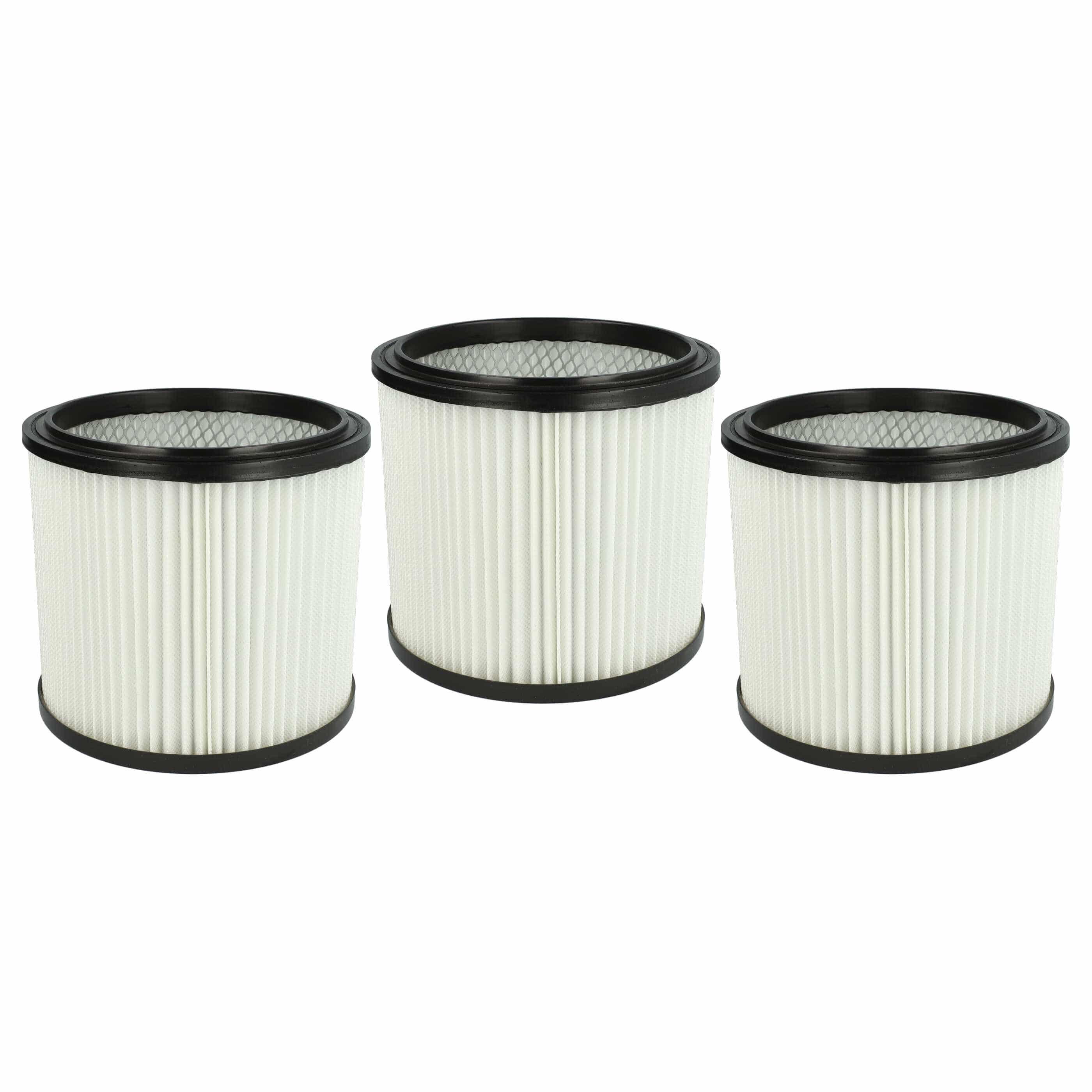 3x Filtro reemplaza Einhell 2351110 para aspiradora LIV, blanco