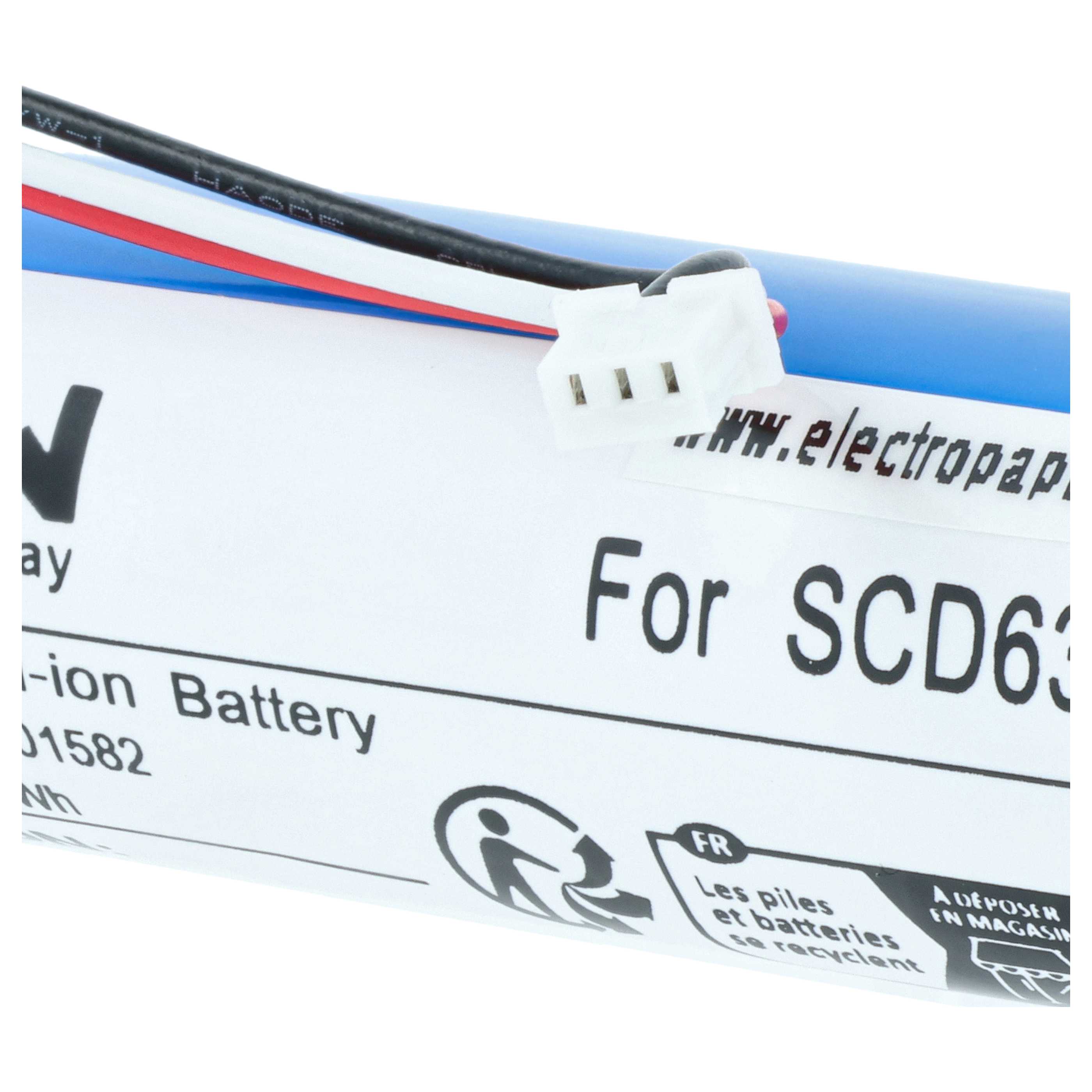 Batteria sostituisce Philips NTA3459-4, NTA3460-4 per babyphone - 2600mAh 3,7V Li-Poly