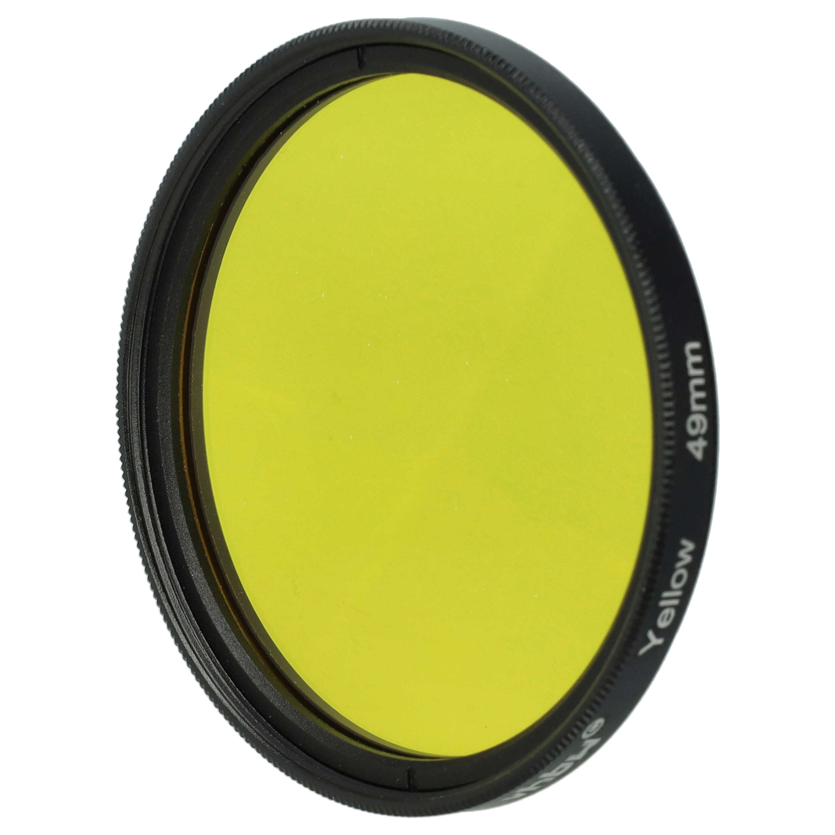 Filtr fotograficzny na obiektywy z gwintem 49 mm - filtr żółty