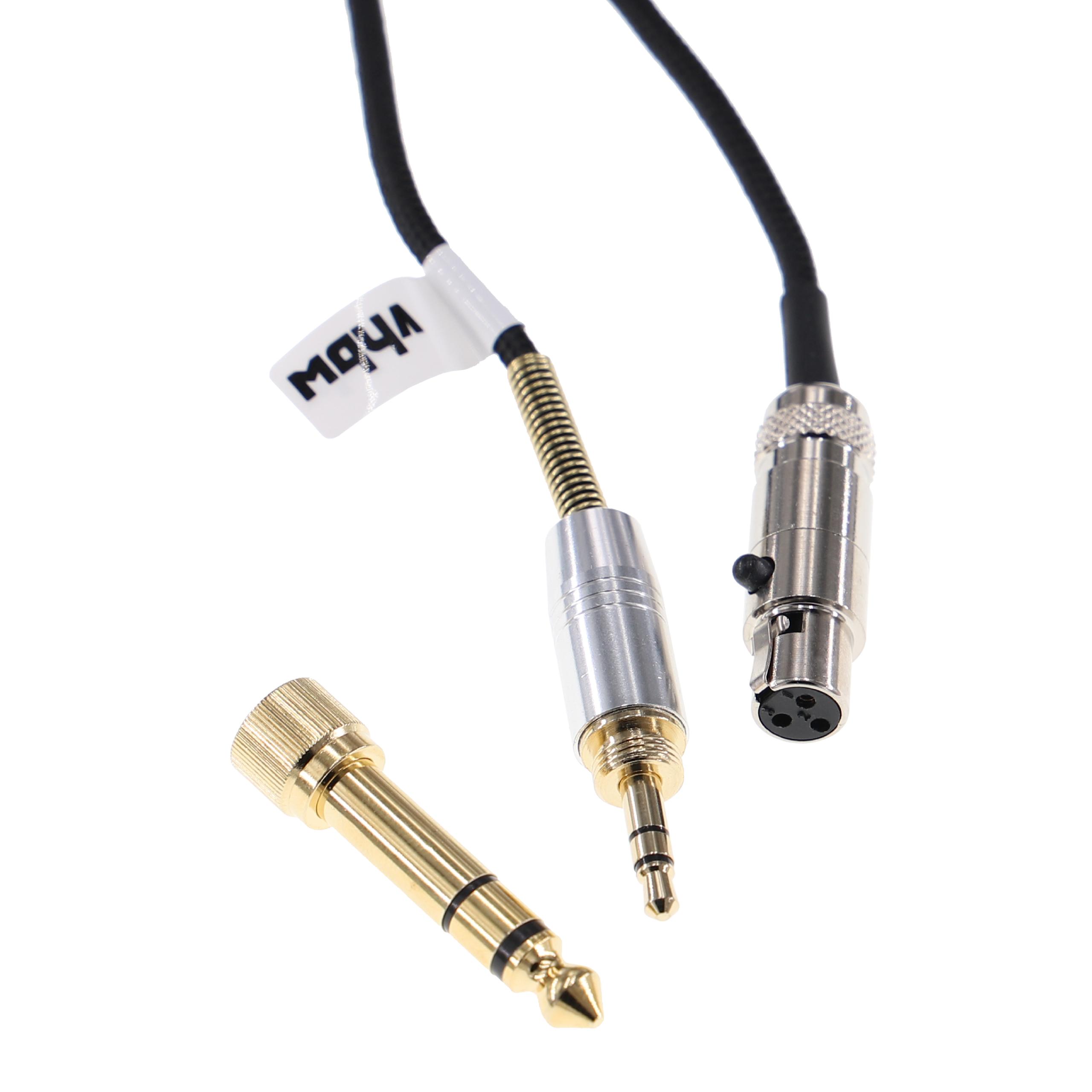 Kopfhörer Kabel passend für AKG, Pioneer K240 MK II u.a., 2 m, schwarz