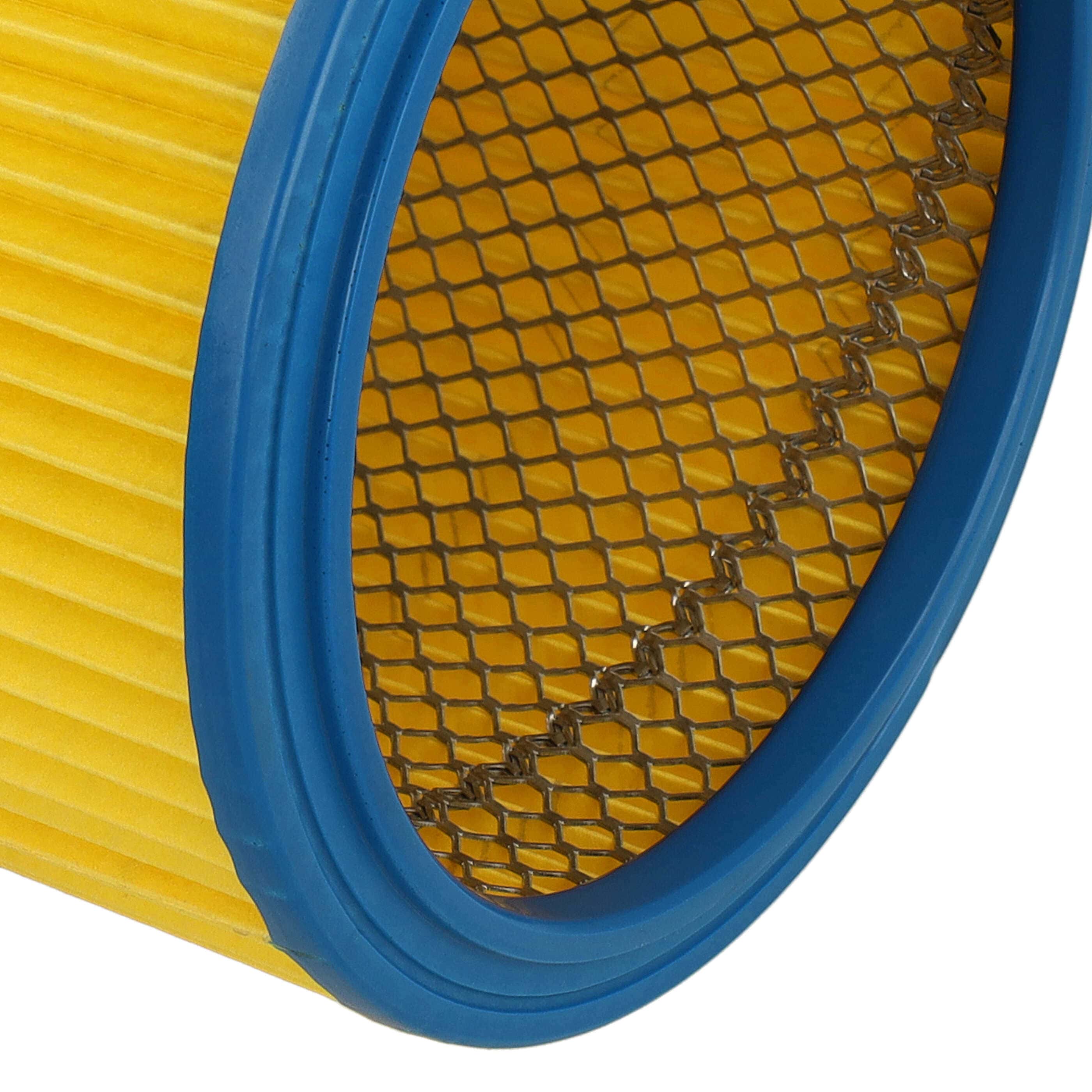 Filtro reemplaza Einhell 2351110 para aspiradora - filtro de cartucho, azul / amarillo