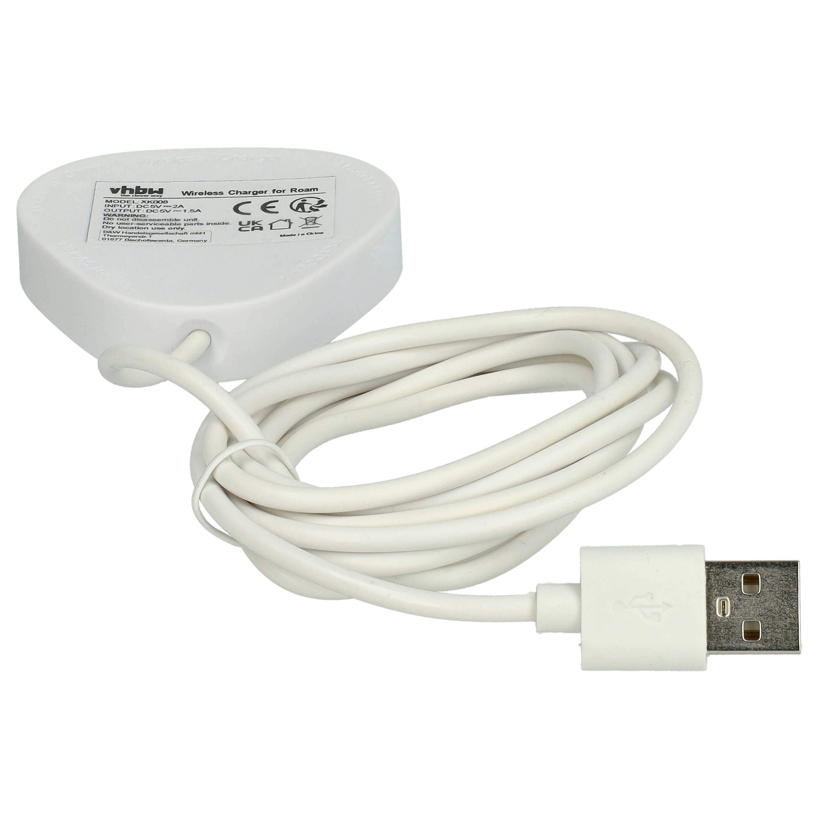USB Charging Station as Replacement for Sonos Wireless Charger LPS-05WB-I - Charging Cable White