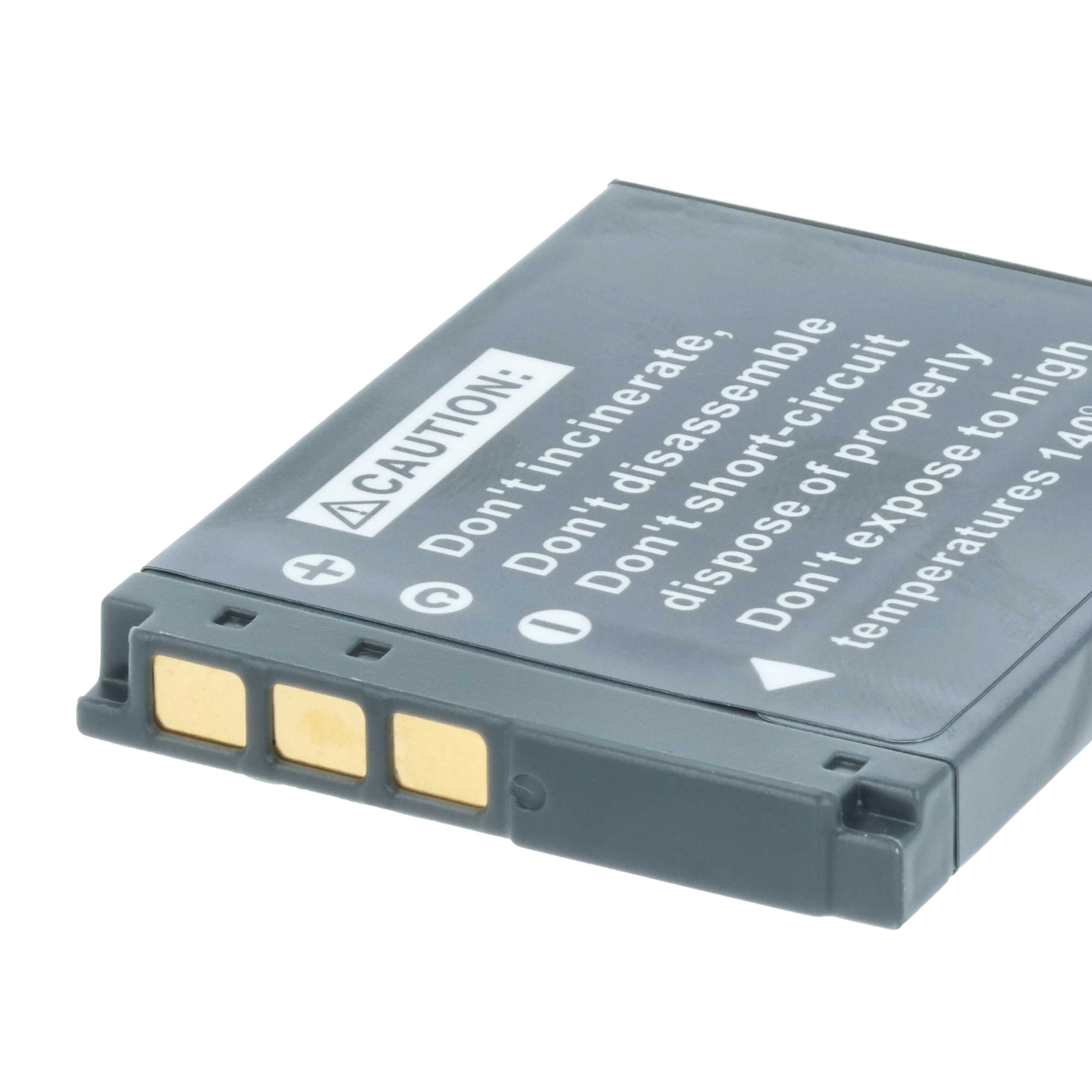 Battery replaces Sony NP-BD1, NP-FD1 - 500mAh, 3.6V, Li-Ion