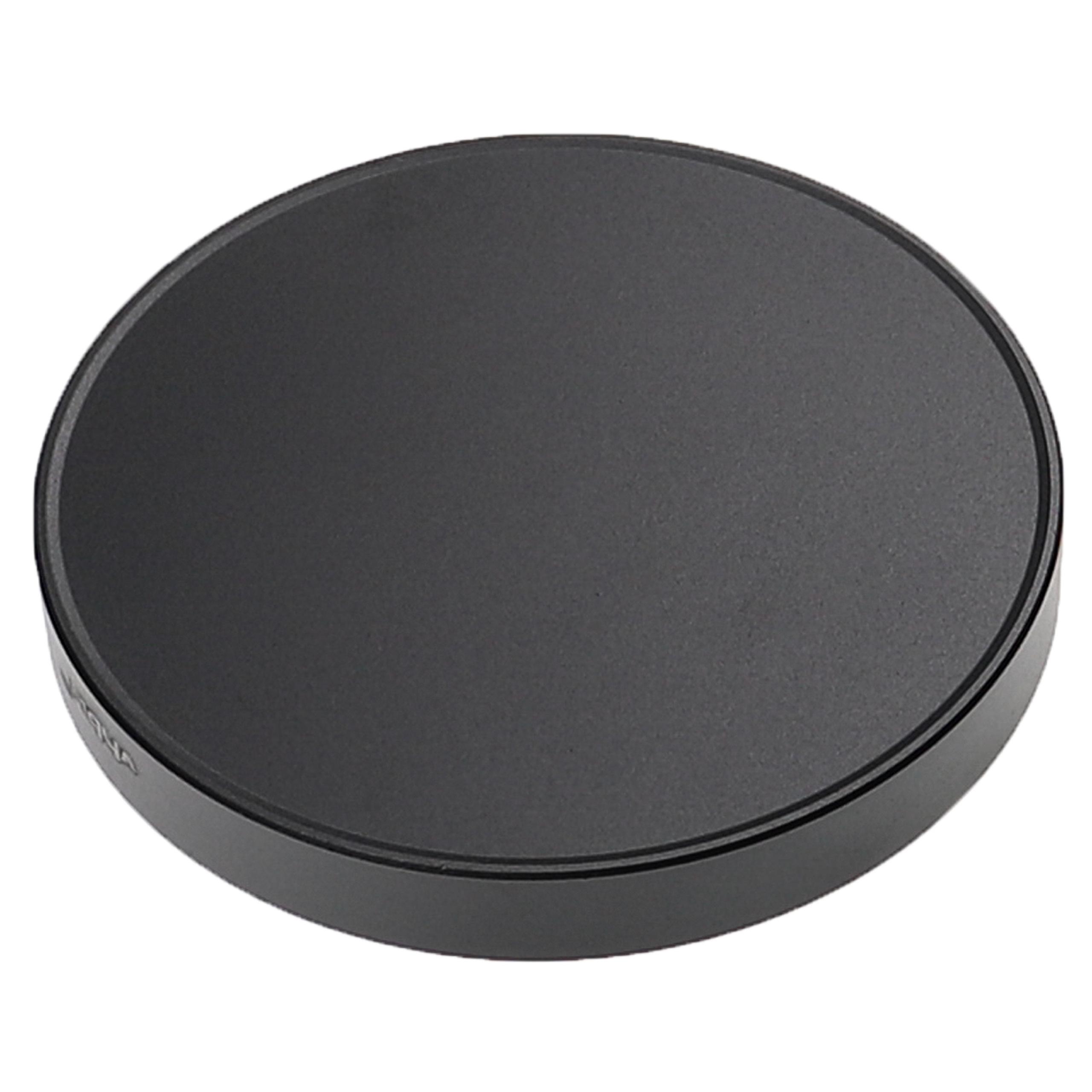 Bouchon d'objectif 95 mm - aluminium (anodisé) / intérieur flanelle, noir-mat