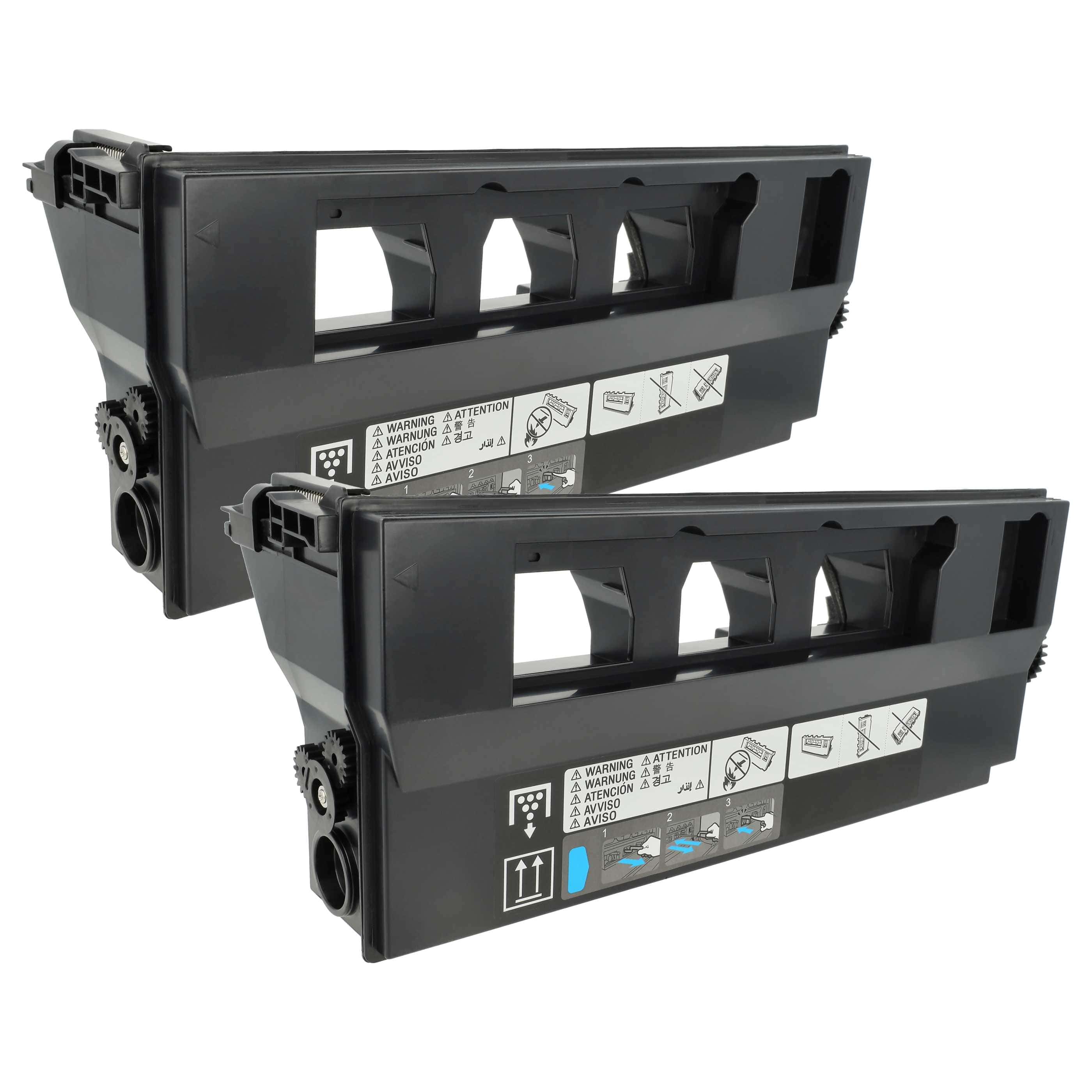 2x Depósito tóner reemplaza Konica Minolta WX-101, A162WYA, A162WY1 para impresora Muratec - negro